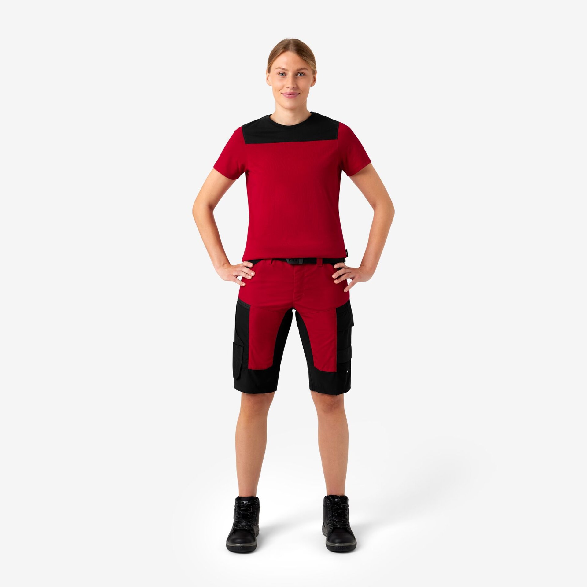 KIRA T-Shirt Damen rot-schwarz L