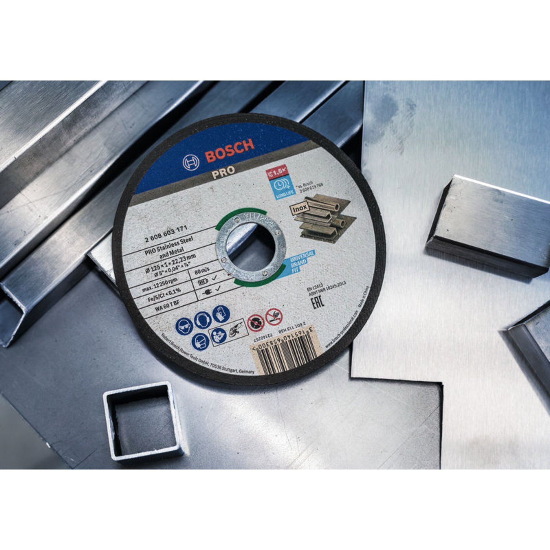 PRO Stainless Steel and Metal Trennscheibe, 115 x 1 x 22.23 mm, gerade, oSa