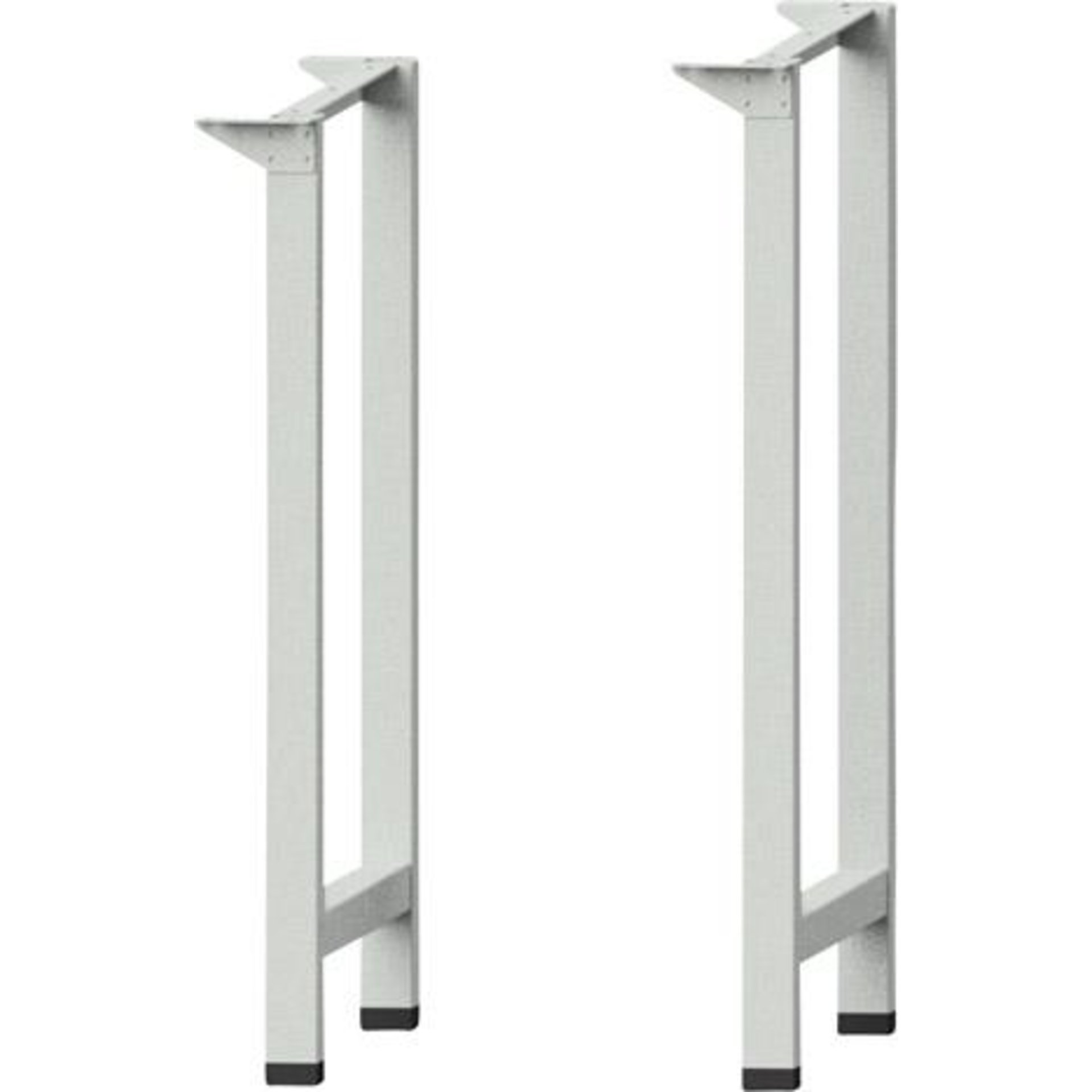 Werkbankfuß RAL 7035 für Abeitshöhe 840/850mm für Plattentiefe 700 mm