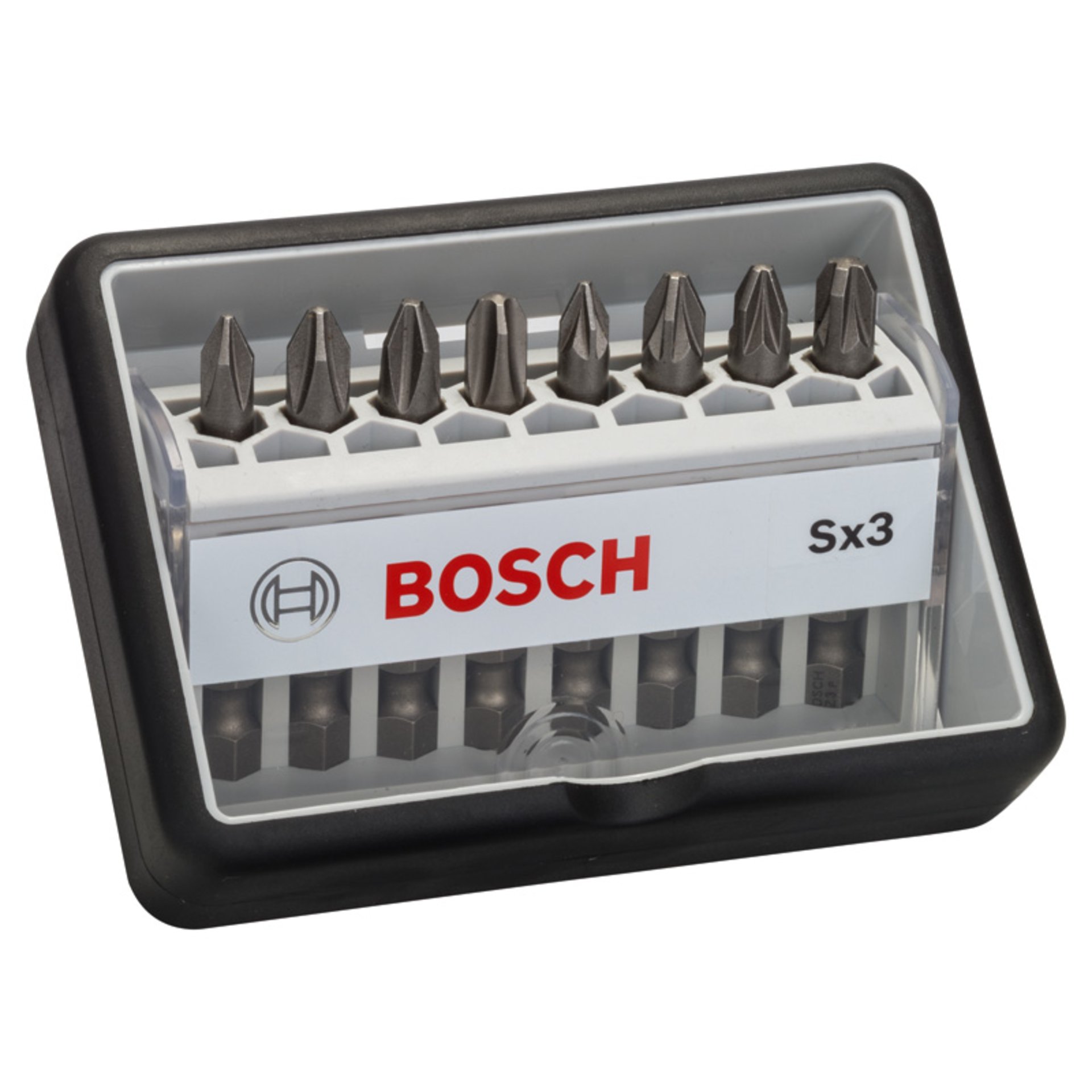 8-tlg. Schrauberbit-Set, Robust Line, Sx PH/PZ, Extra Hard-Ausführung