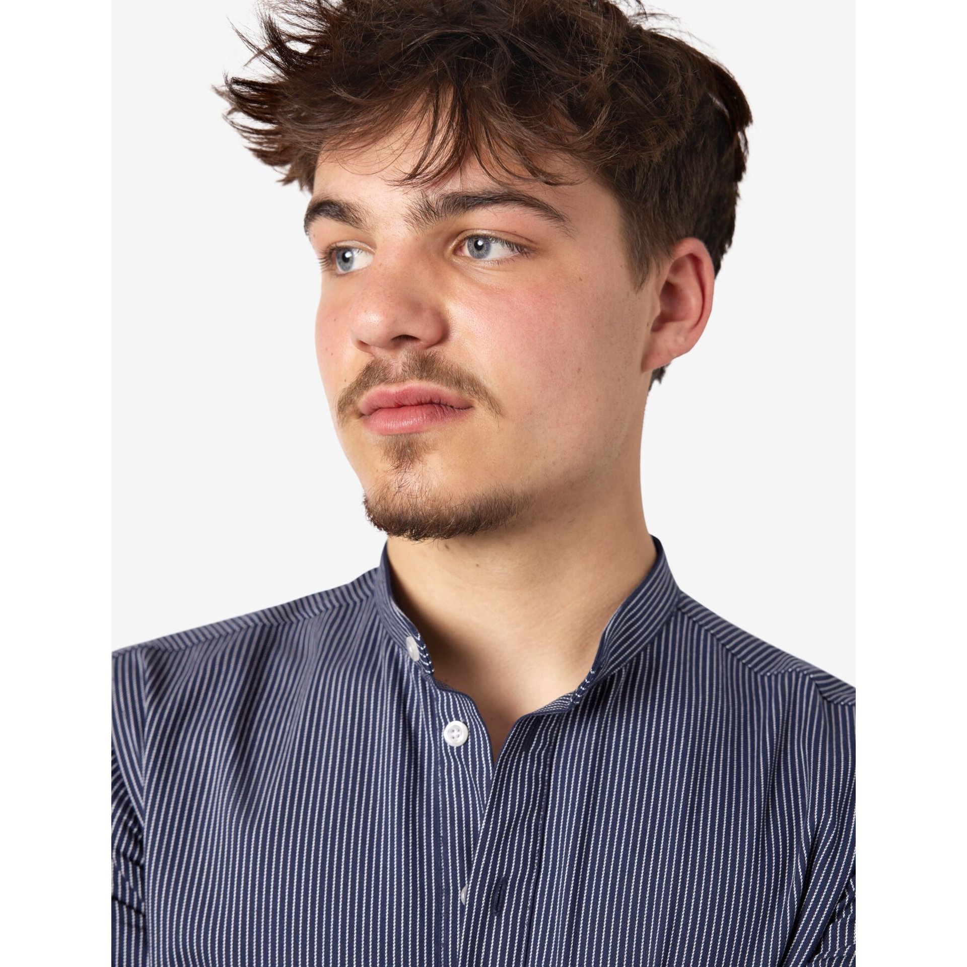 BO Arbeitshemd unisex marine-weiß 5XL