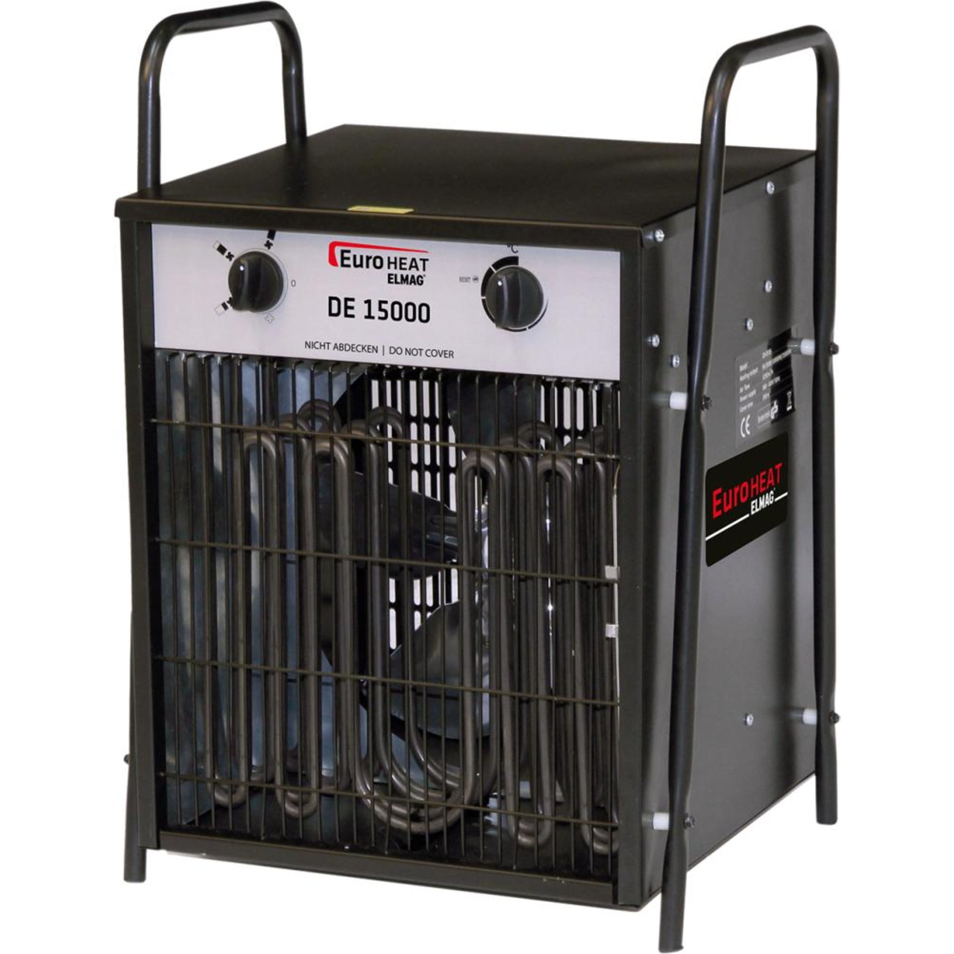 Elektro-Heizgerät Euroheat DE15000 15 kW 400 V - 1292 m³/h B343xT408xH562 mm