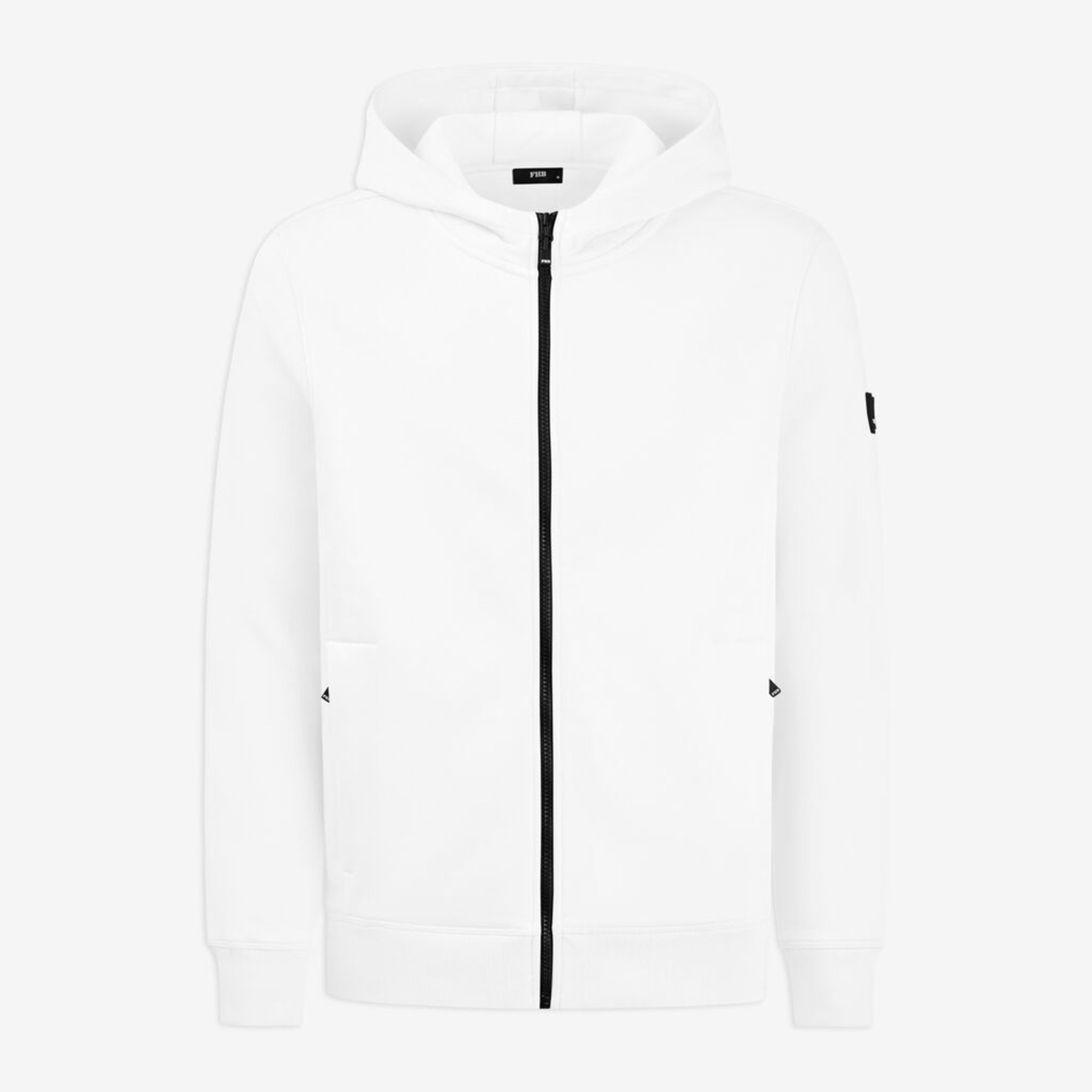 QUENTIN Hoodie-Jacke unisex weiß XL