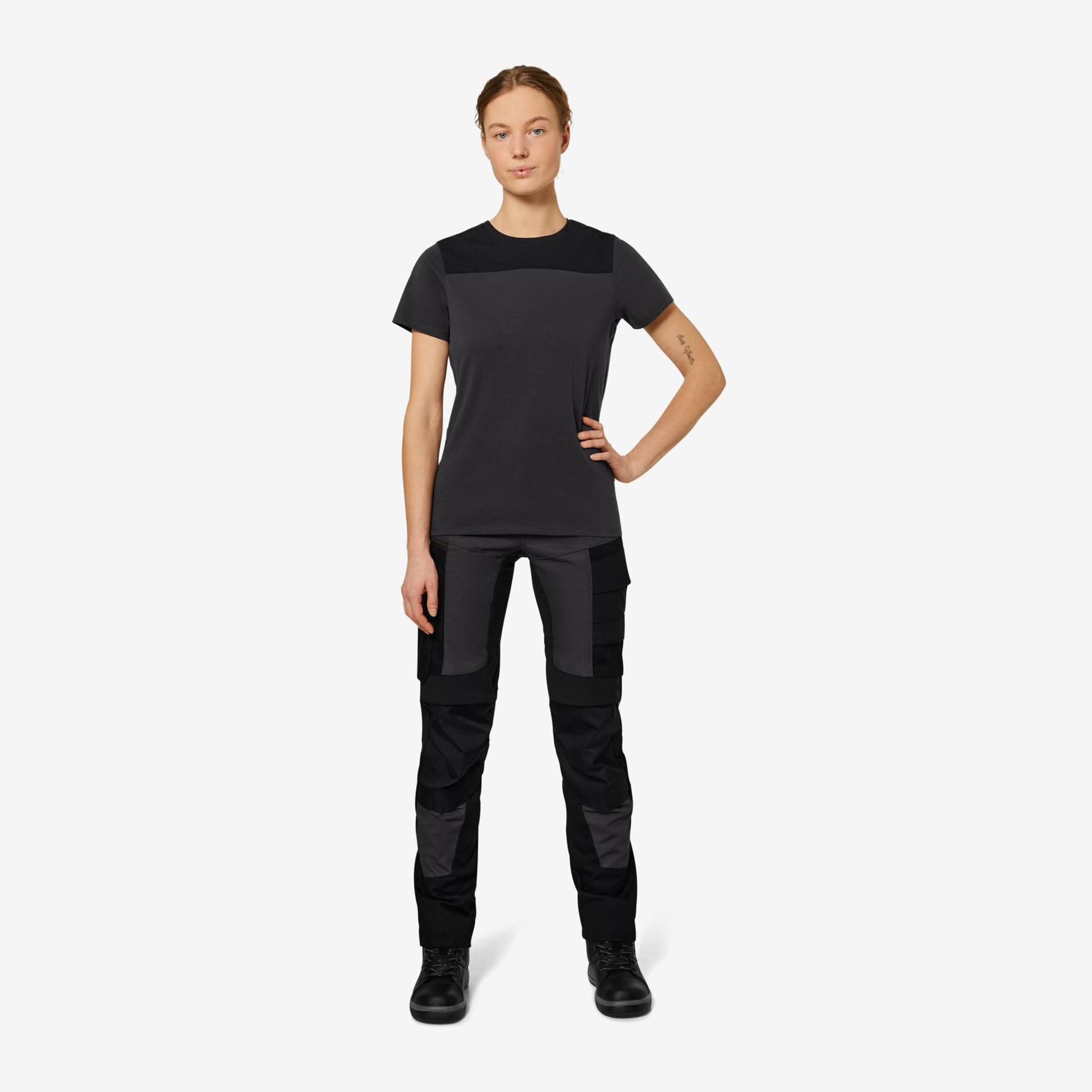 KIRA T-Shirt Damen anthrazit-schwarz XL