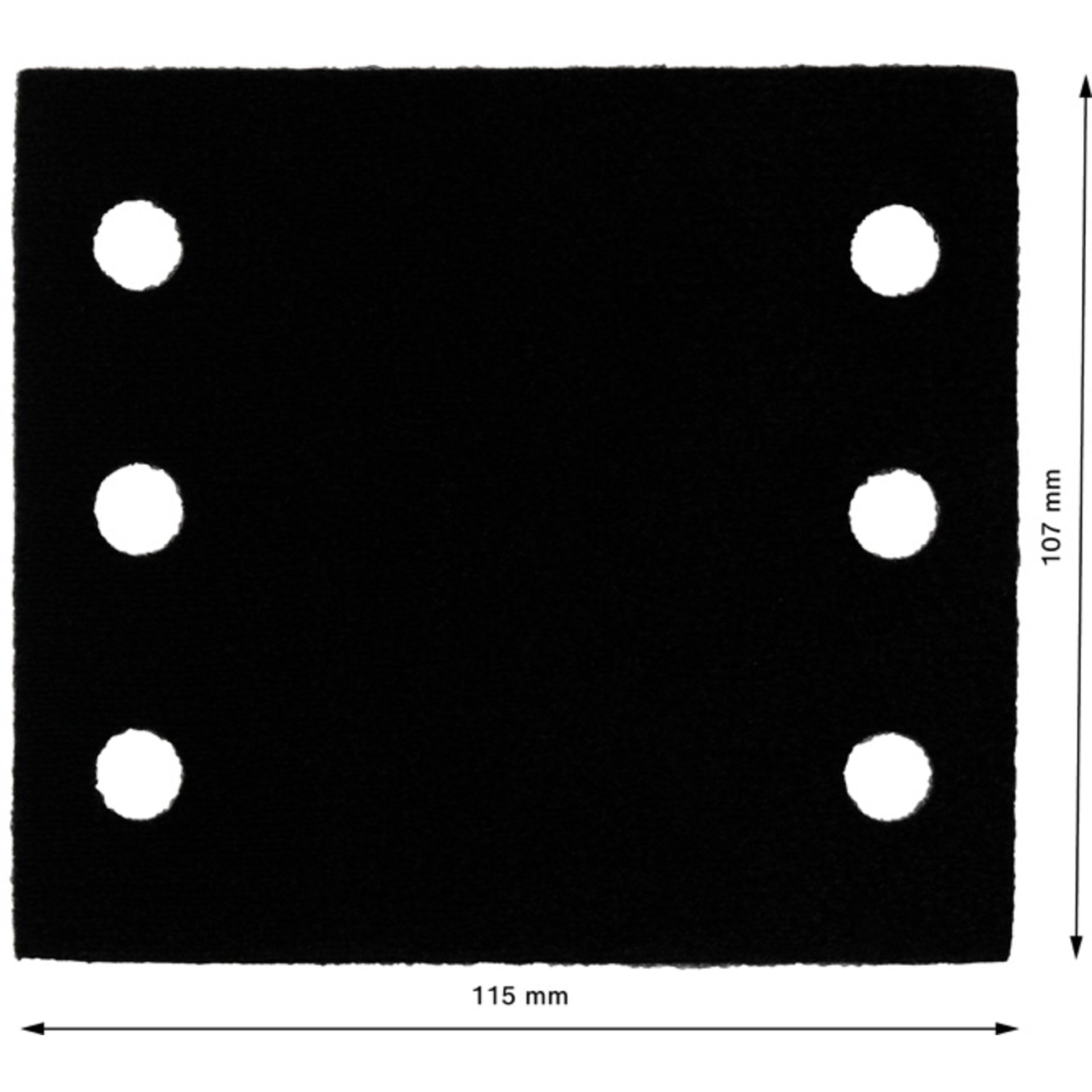 Schleiftellerschoner, 115 x 107 mm, 2x