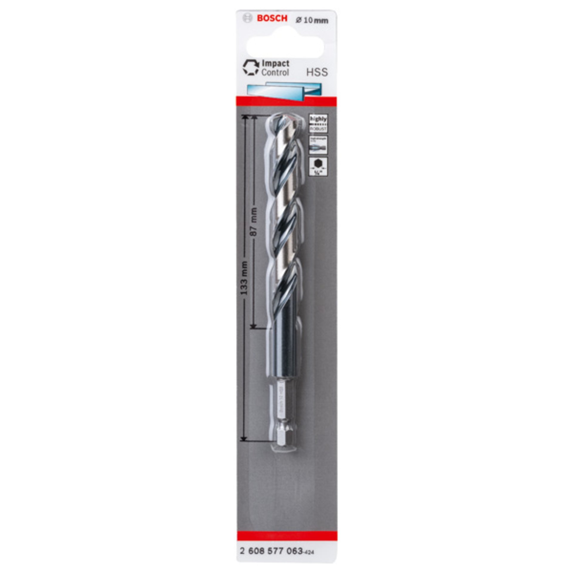 HSS Spiralbohrer mit Sechskantschaft 10,0 mm