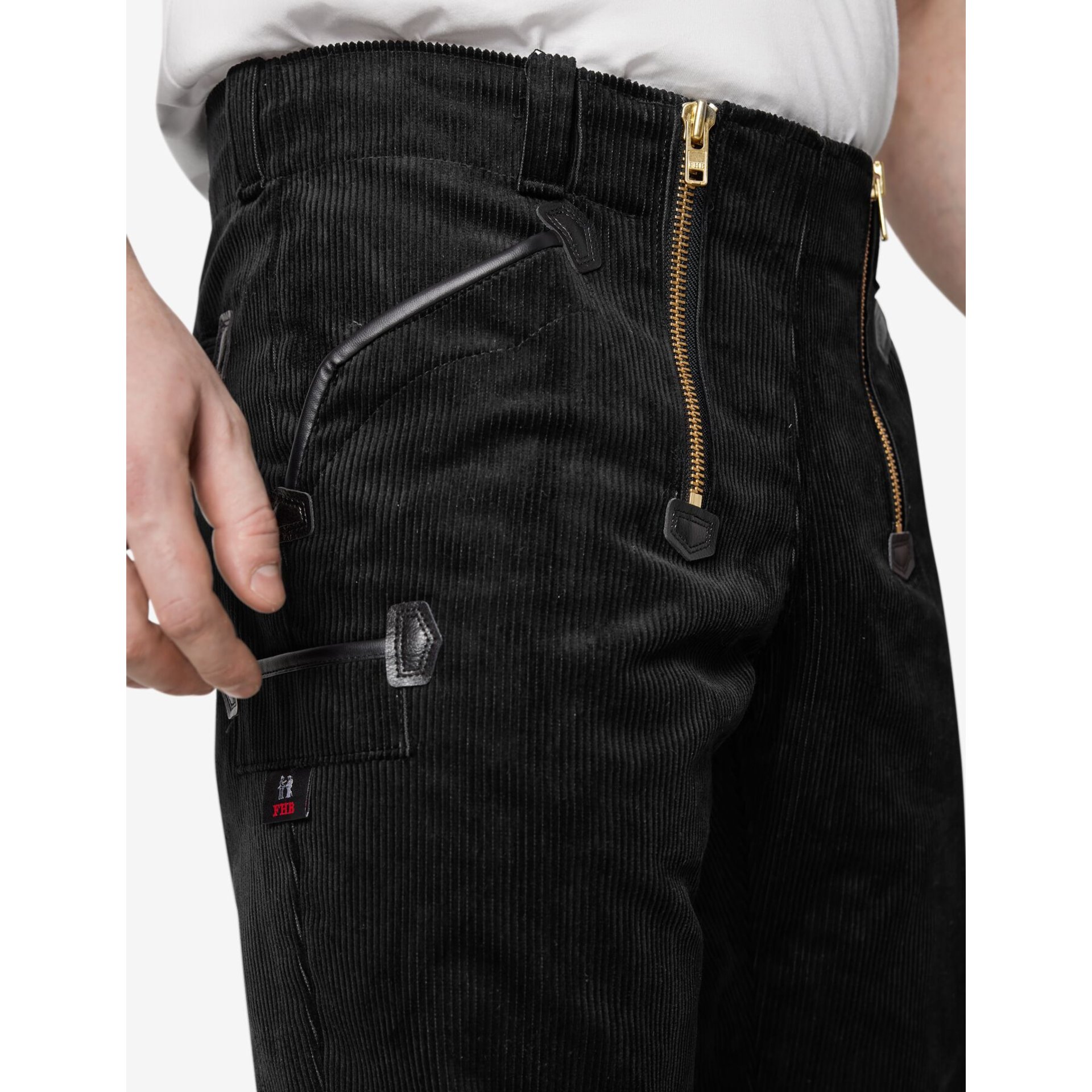 FALK Zunfthose Genuacord schwarz 40