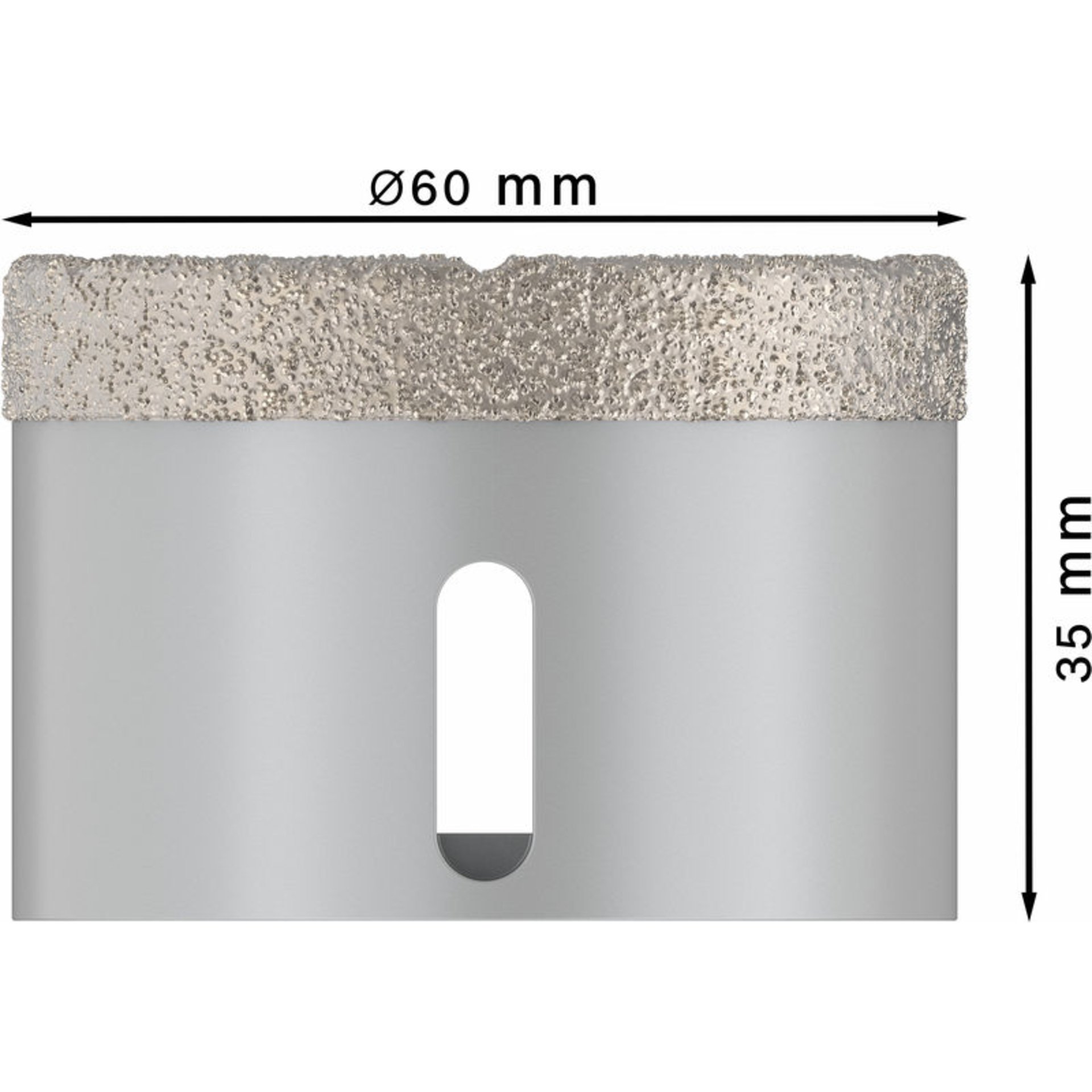 PRO Ceramic dry Trockenbohrkrone, 60 x 35 mm, X-Lock