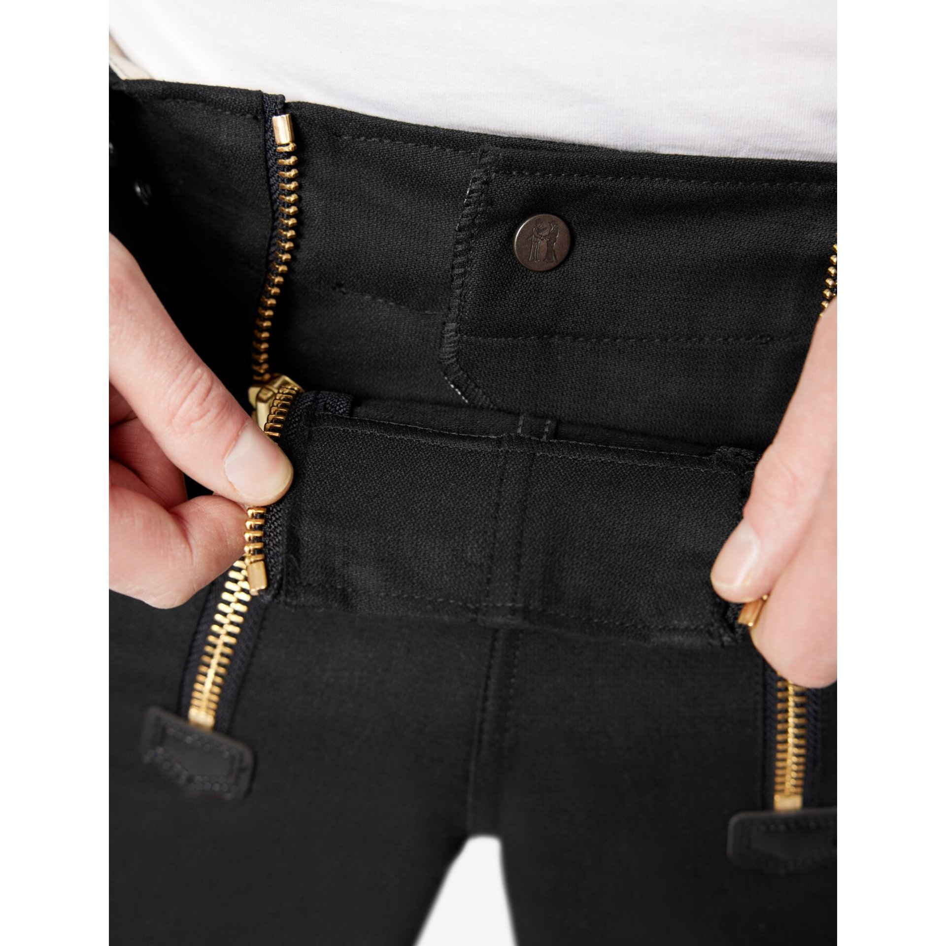 WIM Zunft-Shorts Rips-Moleskin schwarz 48