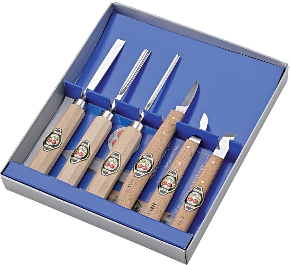 Kirschen Kerbschnitzwerkzeug 6tlg. Nr.3406 Kirschen Kerbschnitzwerkzeug 6tlg. Nr.3406