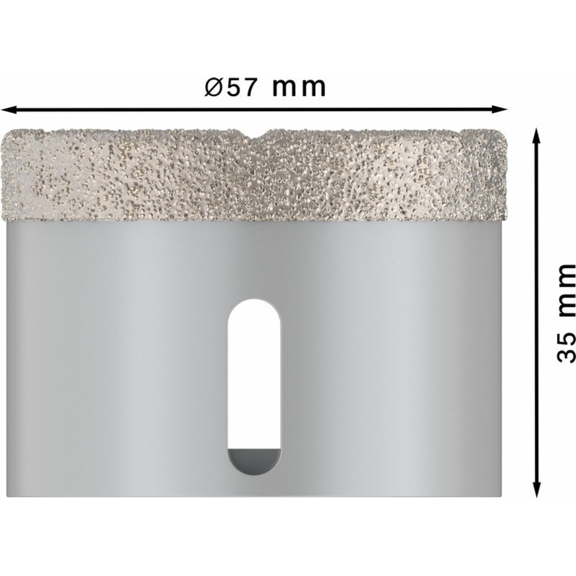 PRO Ceramic dry Trockenbohrkrone, 57 x 35 mm, X-Lock