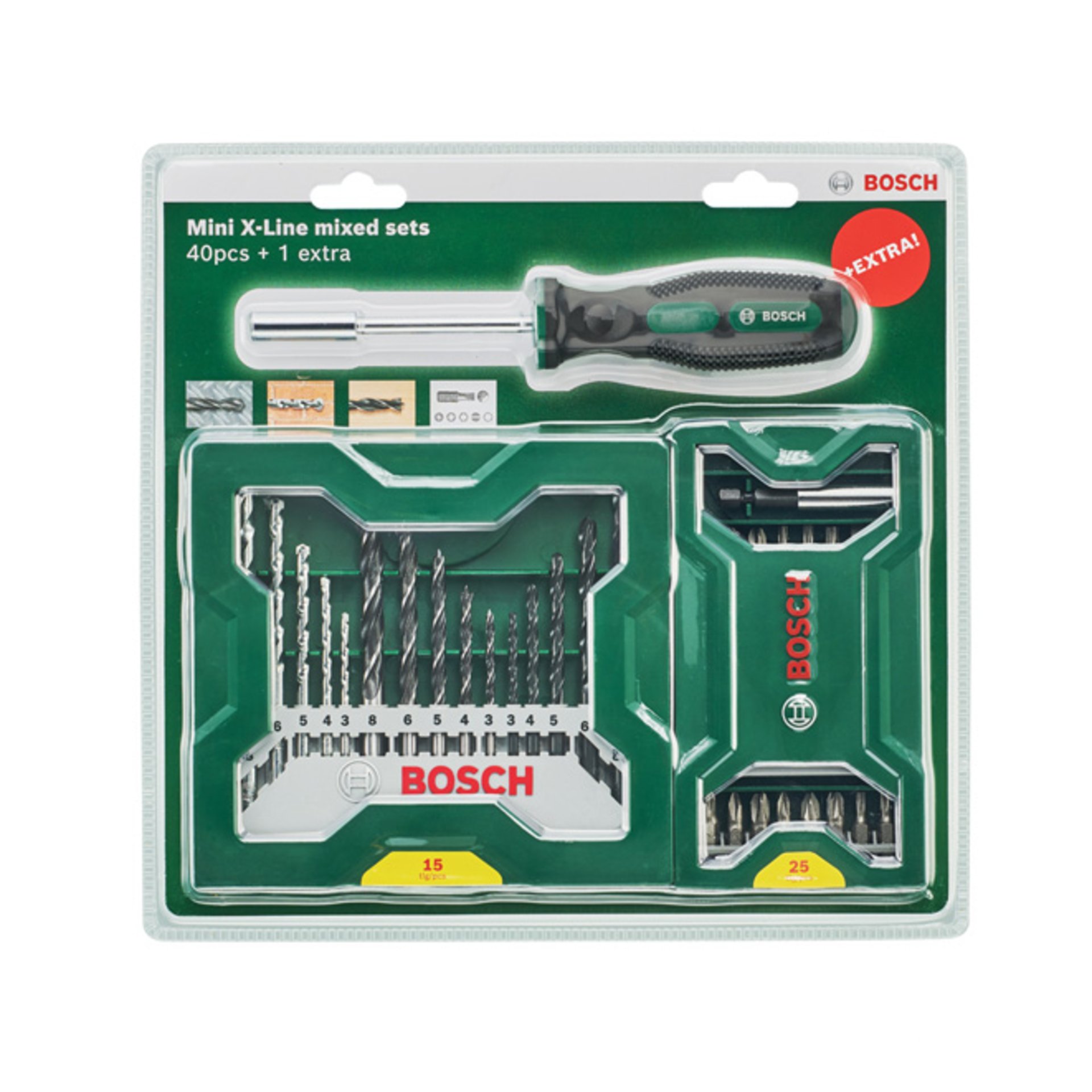 25+15+1 Mini-X-Line Sets plus Griff