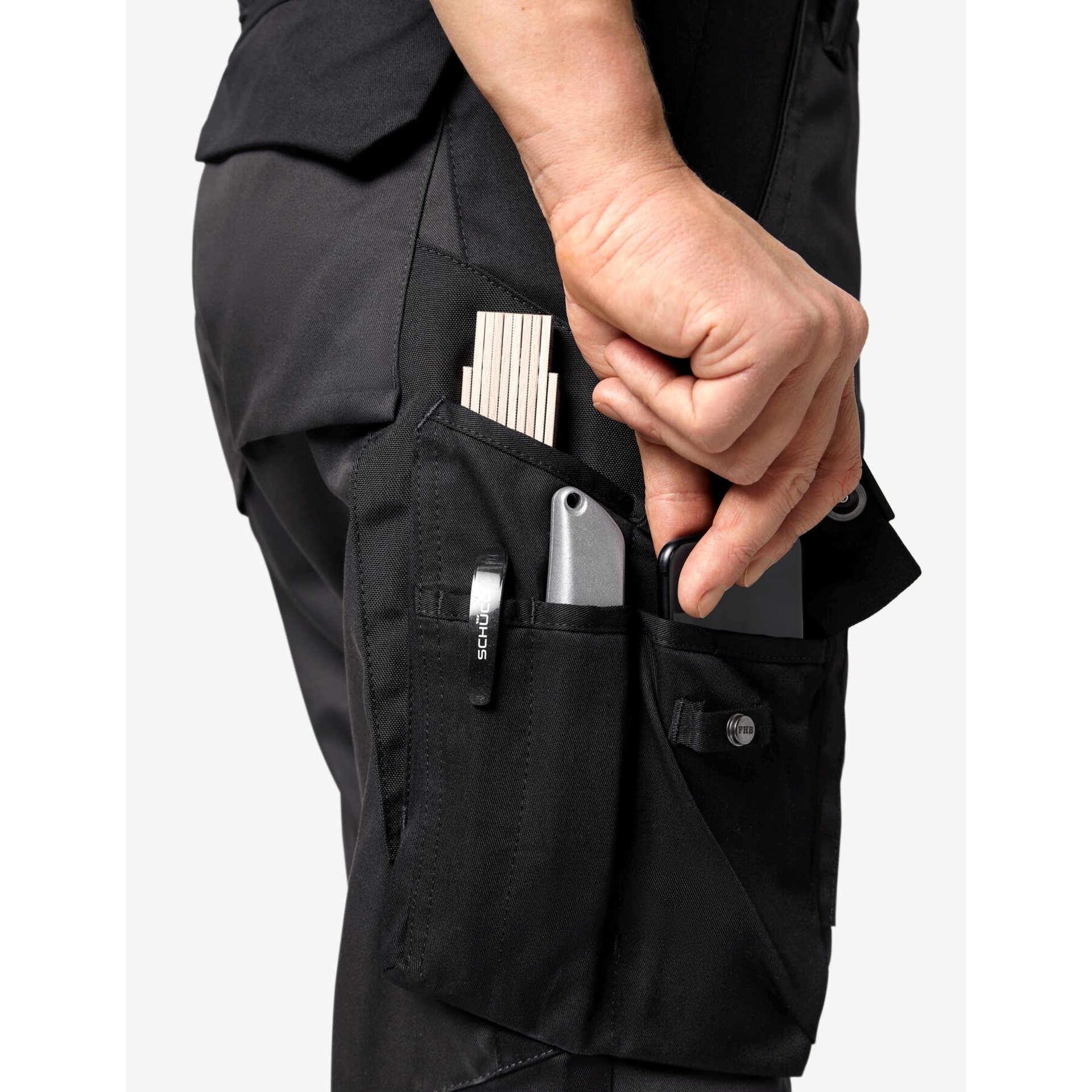 WULF Bermuda anthrazit-schwarz 44
