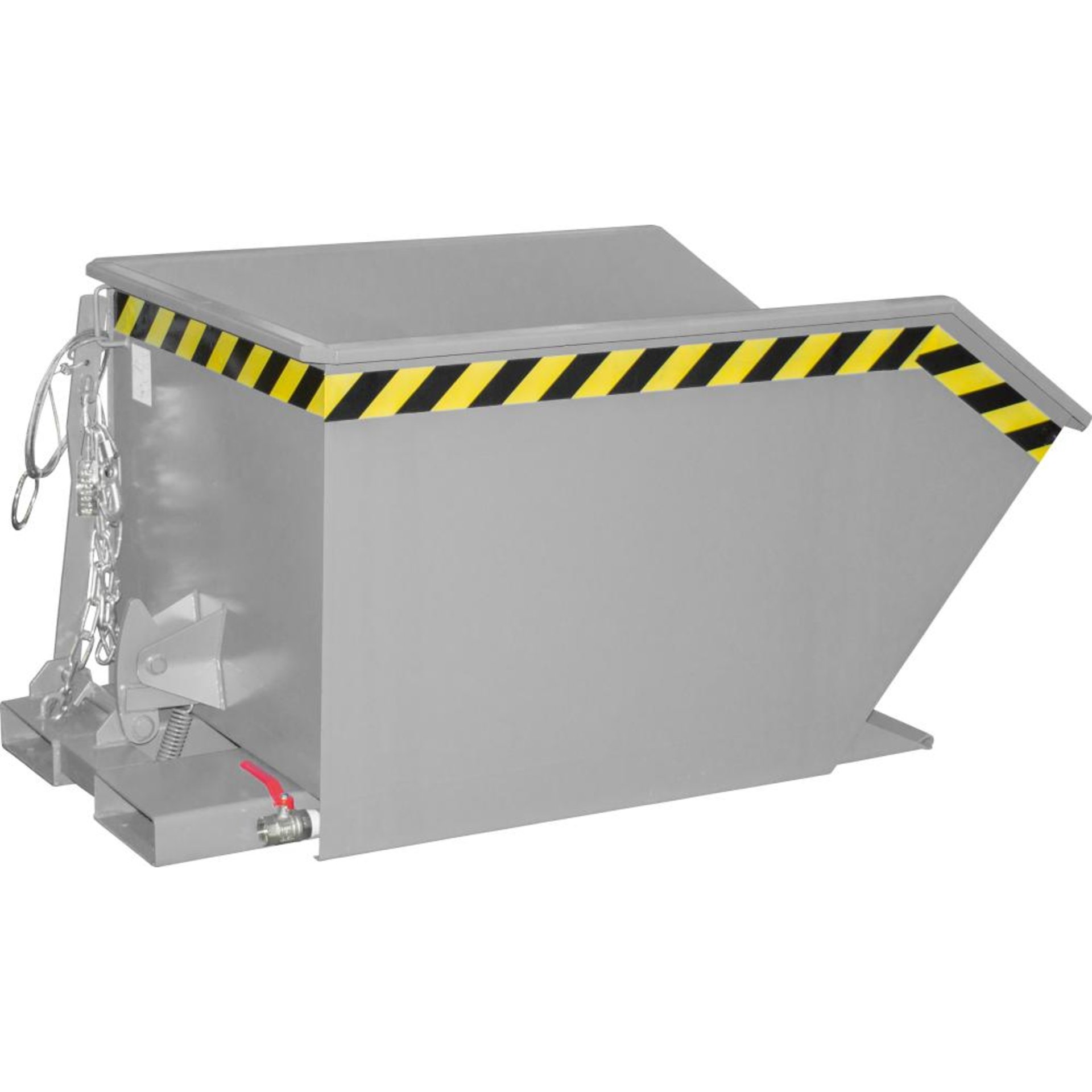 Späne-Kippbehälter 300 l GU-E300,lack.,RAL7005