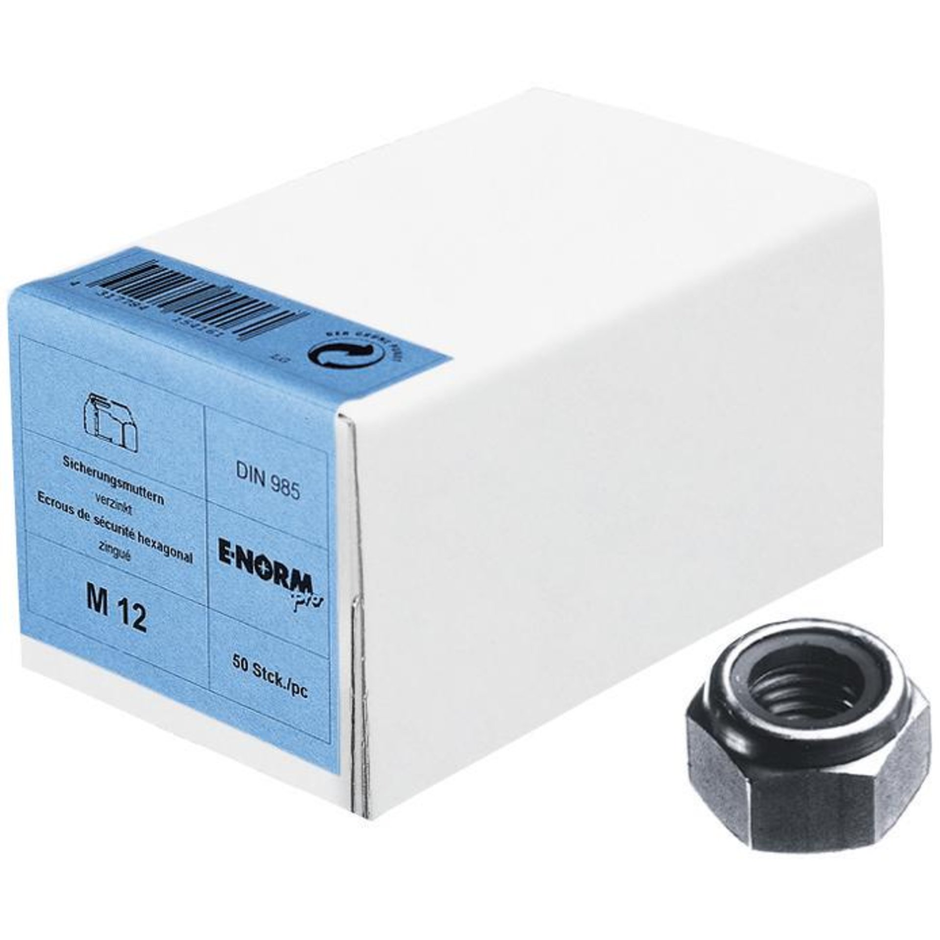 DIN 985 galZn M4 HP E-NORMpro
