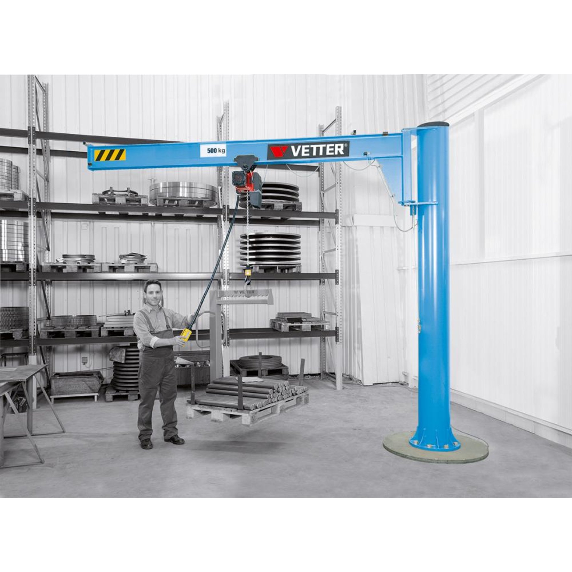 Säulen-Schwenkkran AS 125 kg 3000 mm Vetter Krantechnik