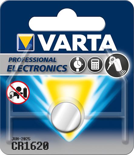 Varta Electronics LithiumCR1620 1erBli., 3,0V