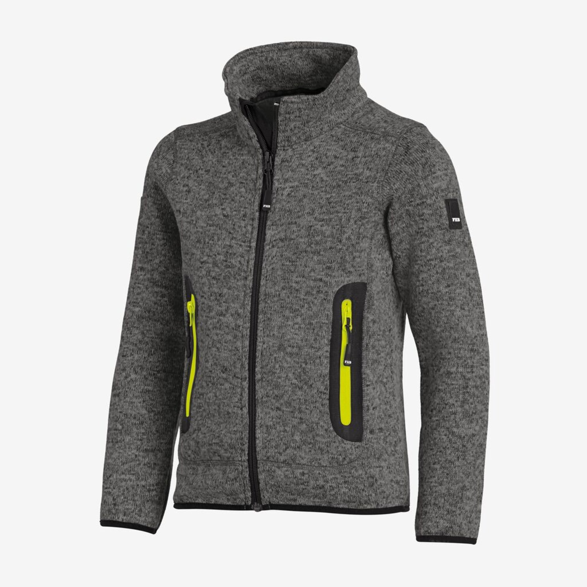MATS Strick-Fleece-Jacke Kinder anthrazit 110/116