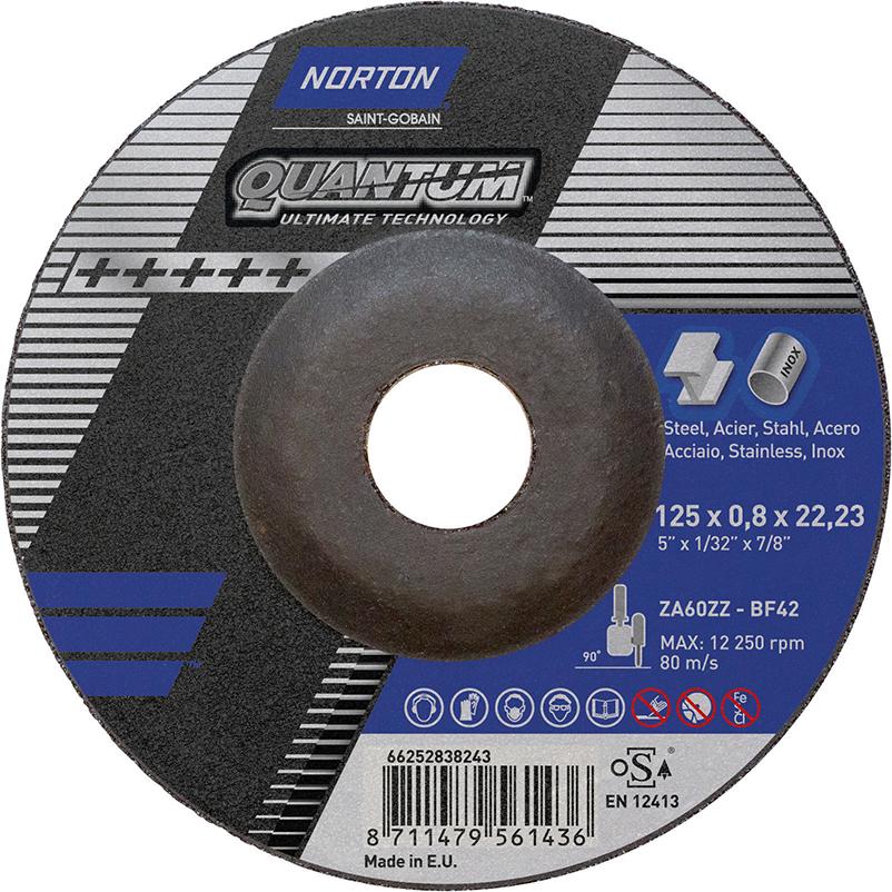 NORTON clipper Trennscheibe Quantum gerade 125x1,3 NORTON clipper Trennscheibe Quantum gerade 125x1,3