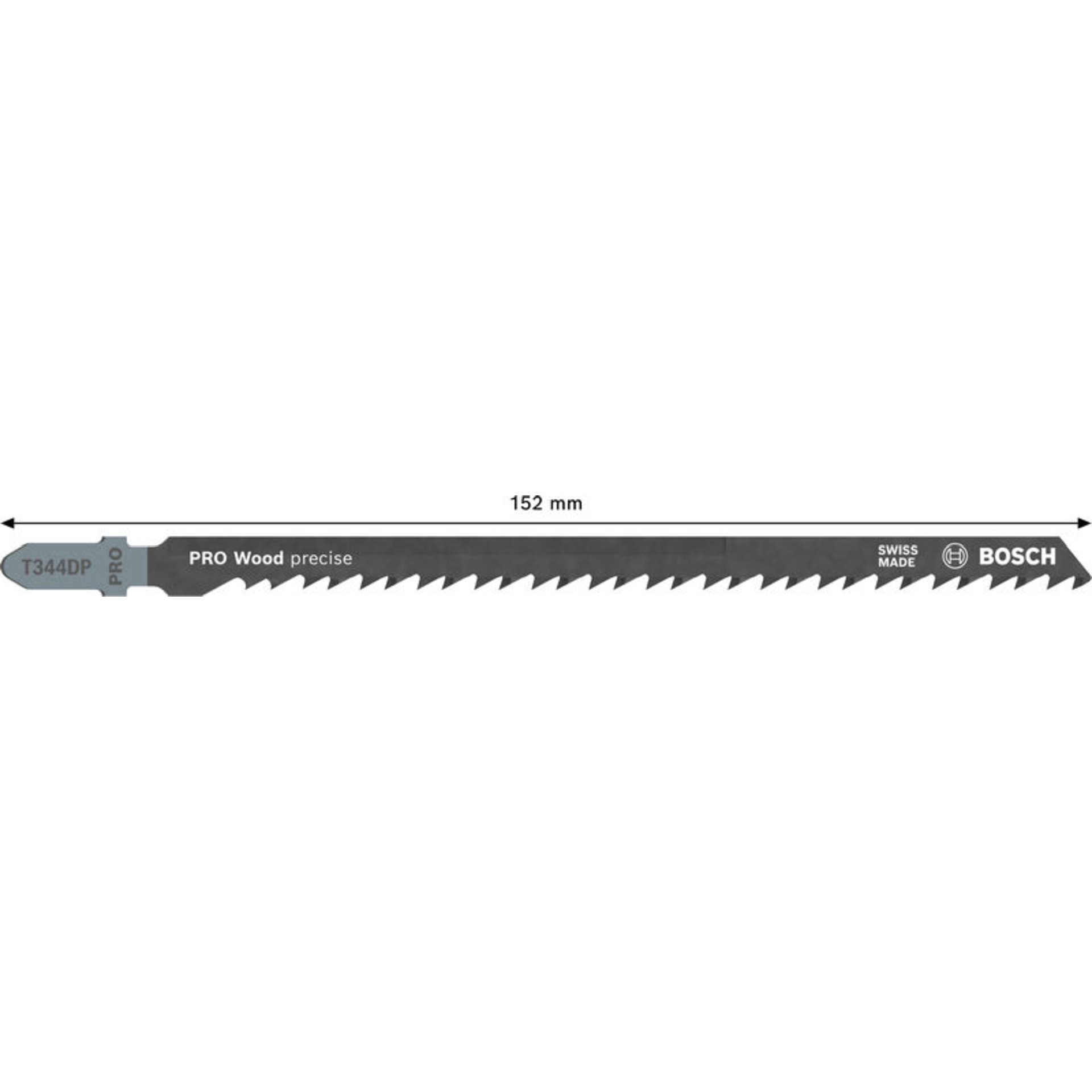 PRO Wood precise T344DP Stichsägeblatt, 152 mm, 5-tlg.
