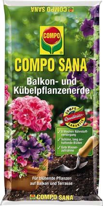 Compo-Sana Balkon- und Kübelpflanzenerde 50 Liter