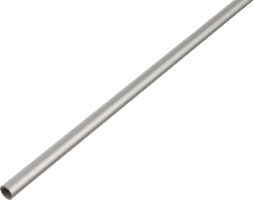 GAH Alberts Rundrohr,glatt, Ø10mm, L1000mm, S1mm, Aluminium silberfarbig eloxiert