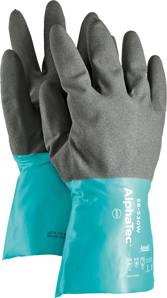 Ansell Chemikalien Schutzhandschuh AlphaTec 58-530B Kat. III rot Größe 10 Ansell Chemikalien Schutzhandschuh AlphaTec 58-530B Kat. III rot Größe 10