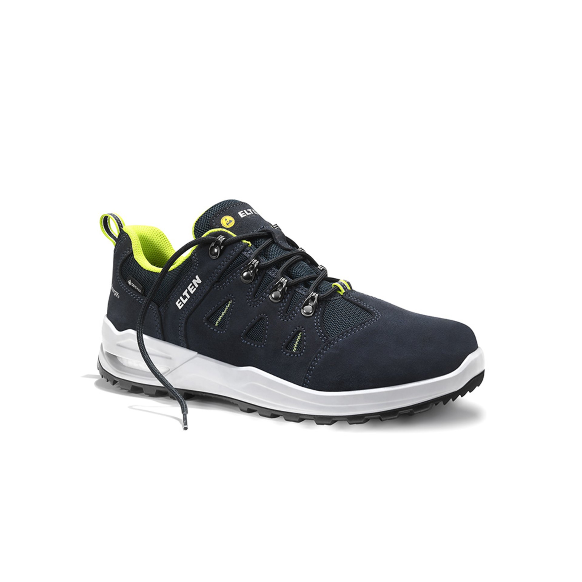 Berufshalbschuh RILEY XXF GTX blue-lime Low ESD O2 WR CI, Gr. 35