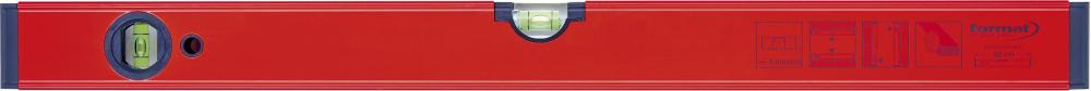 Format Wasserwaage LM rot rot pulverbeschichtet 60cm  mit Magnet