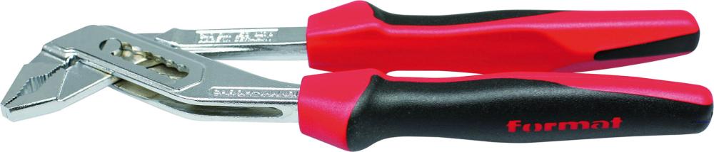 Format Wasserpumpenzange verchromt mit 2-Komponenten-Griffen 240mm Format Wasserpumpenzange verchromt mit 2-Komponenten-Griffen 240mm