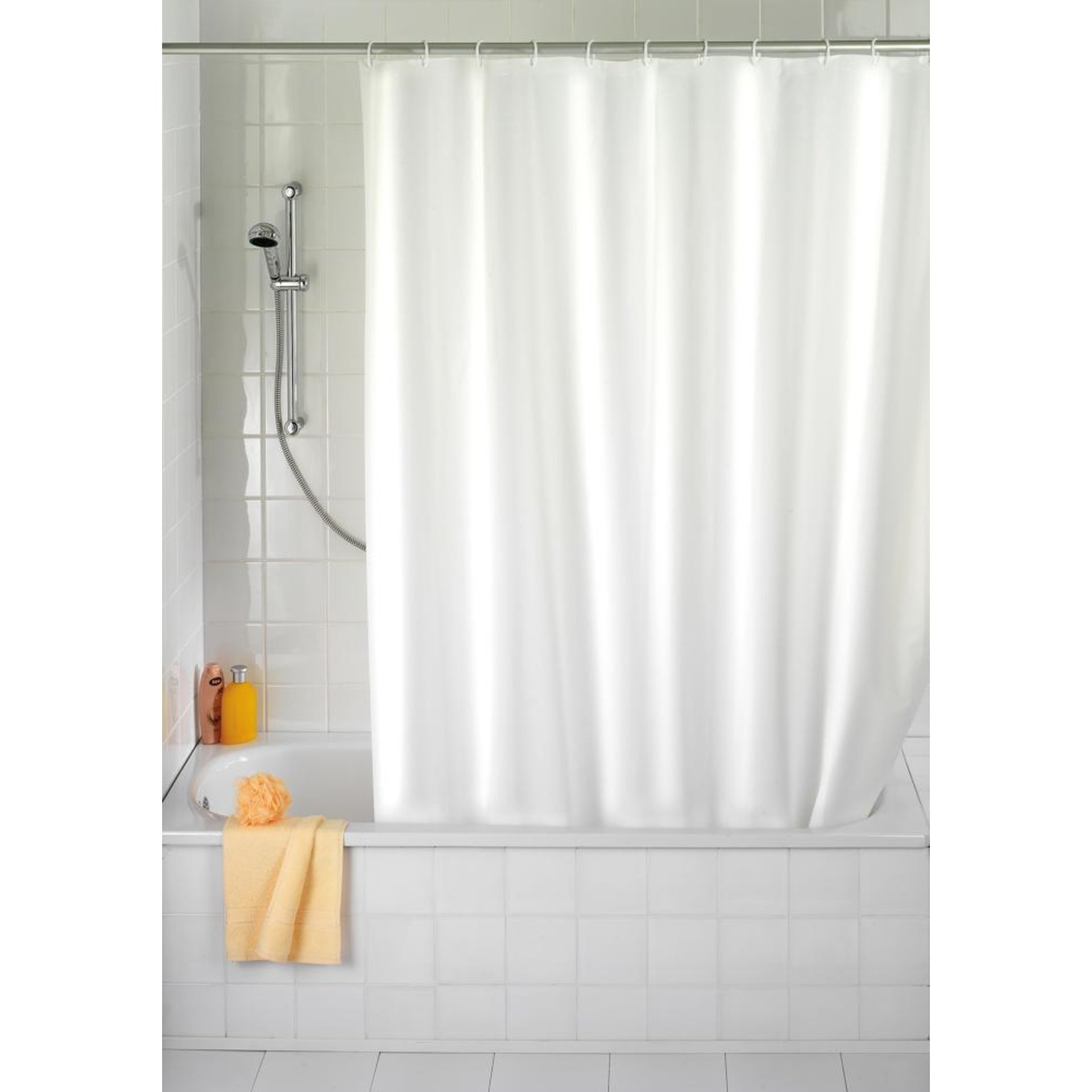 Duschvorhang Uni White, Anti-Schimmel