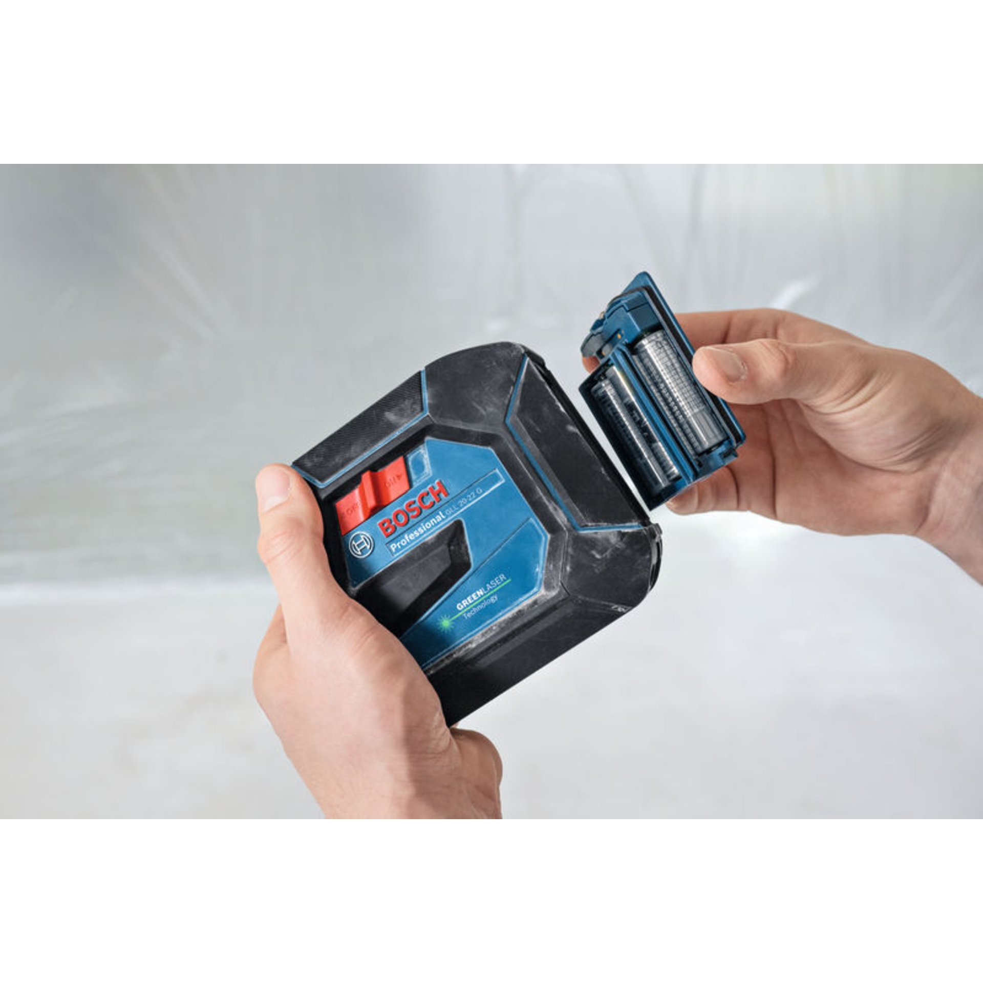 Linienlaser GLL 20-22 G, Baustativ BT 150 Professional