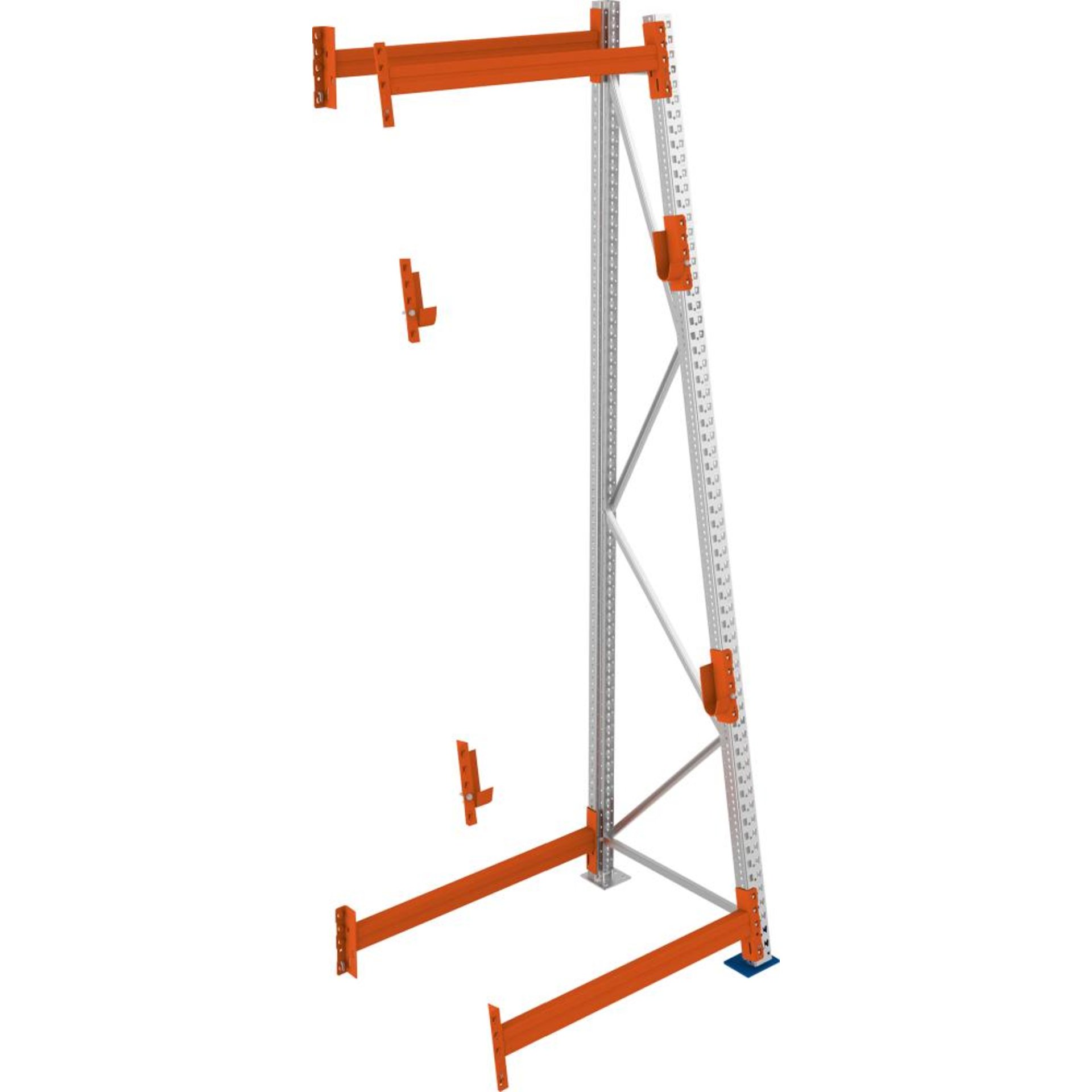 A Ständer Kabeltrommel B1100xT900xH3300 mm Anbaufeld verzinkt Feldlast 1500kg