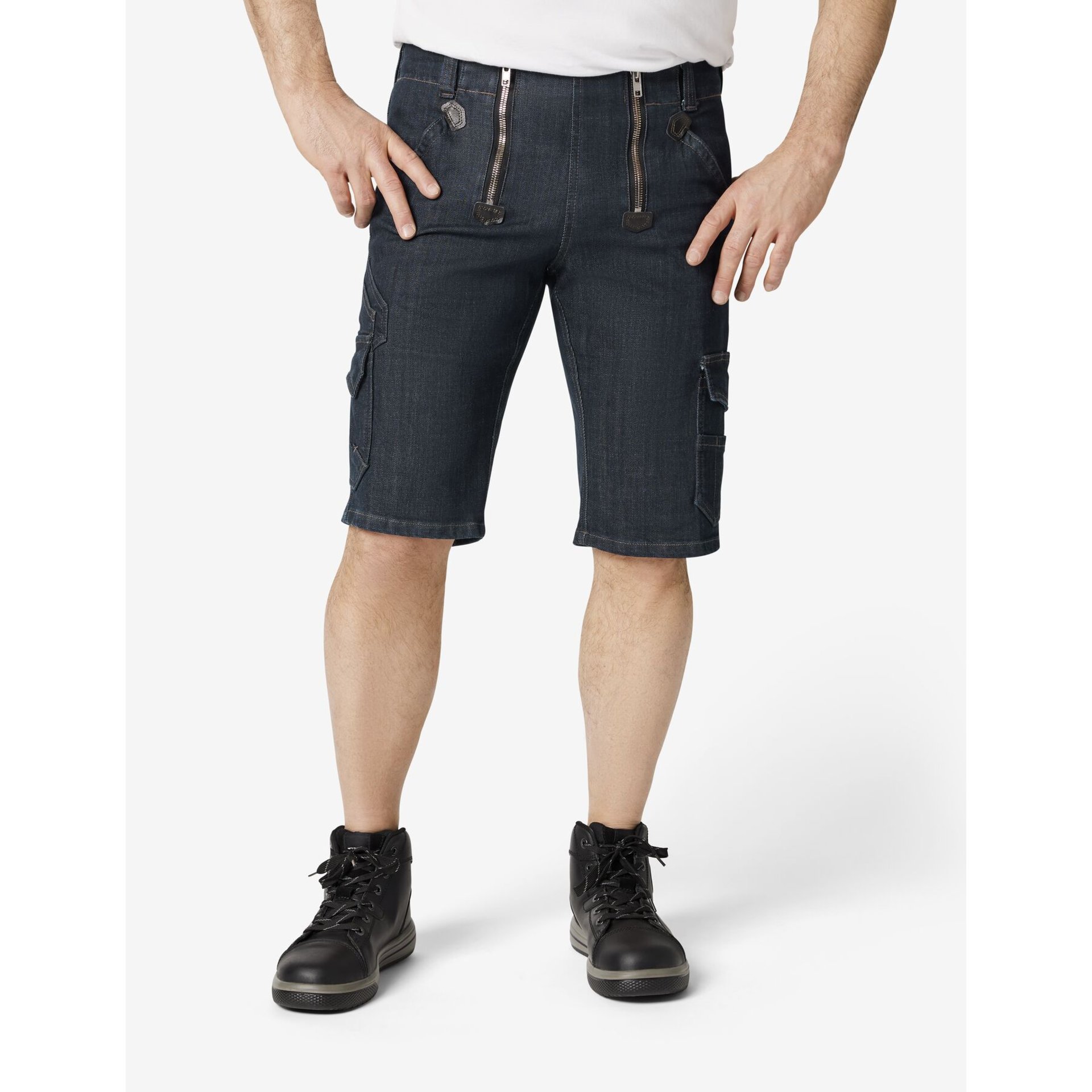 VOLKMAR Zunft-Bermuda Stretch-Jeans schwarzblau 42