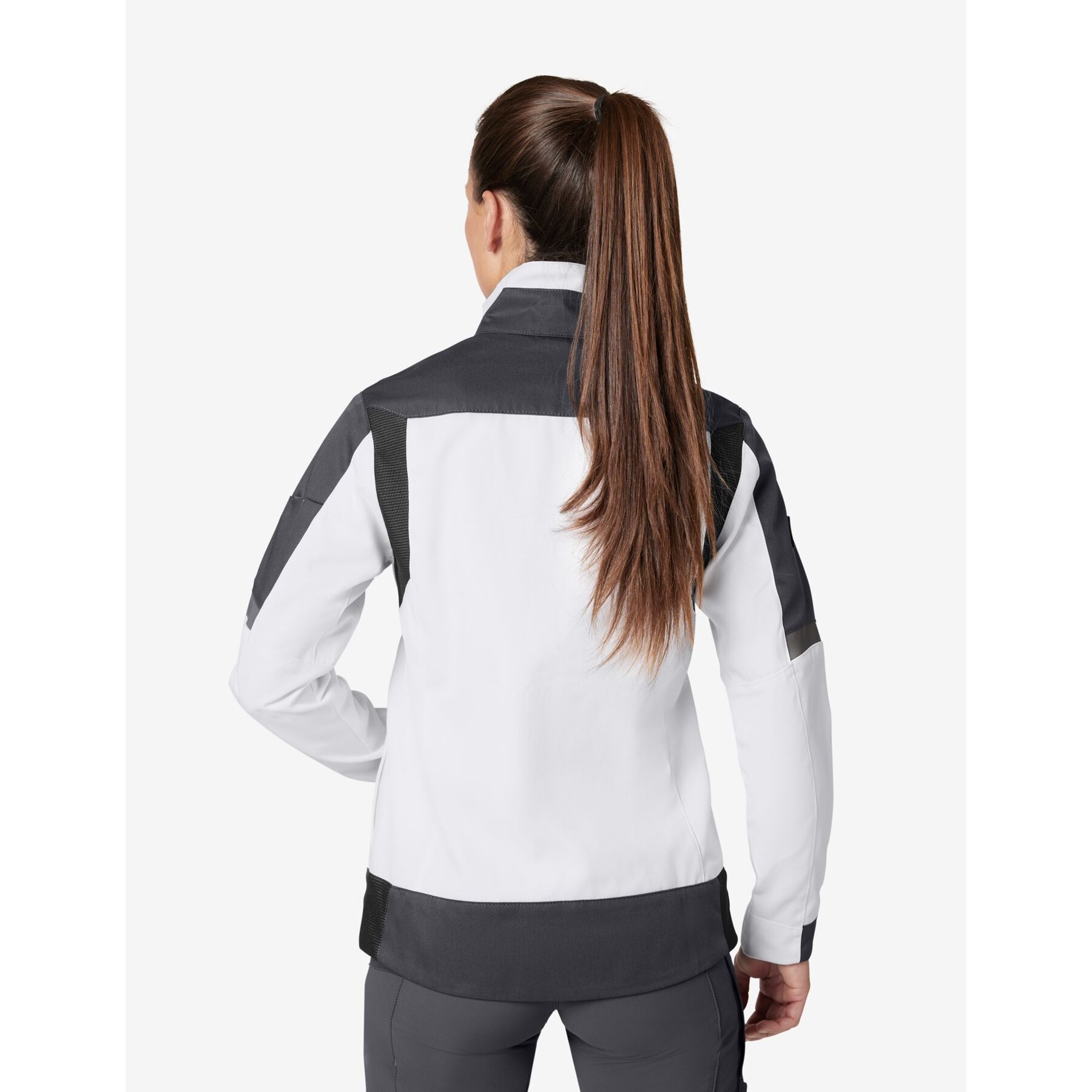 ANDREA Arbeitsjacke Damen weiß-anthrazit 2XL
