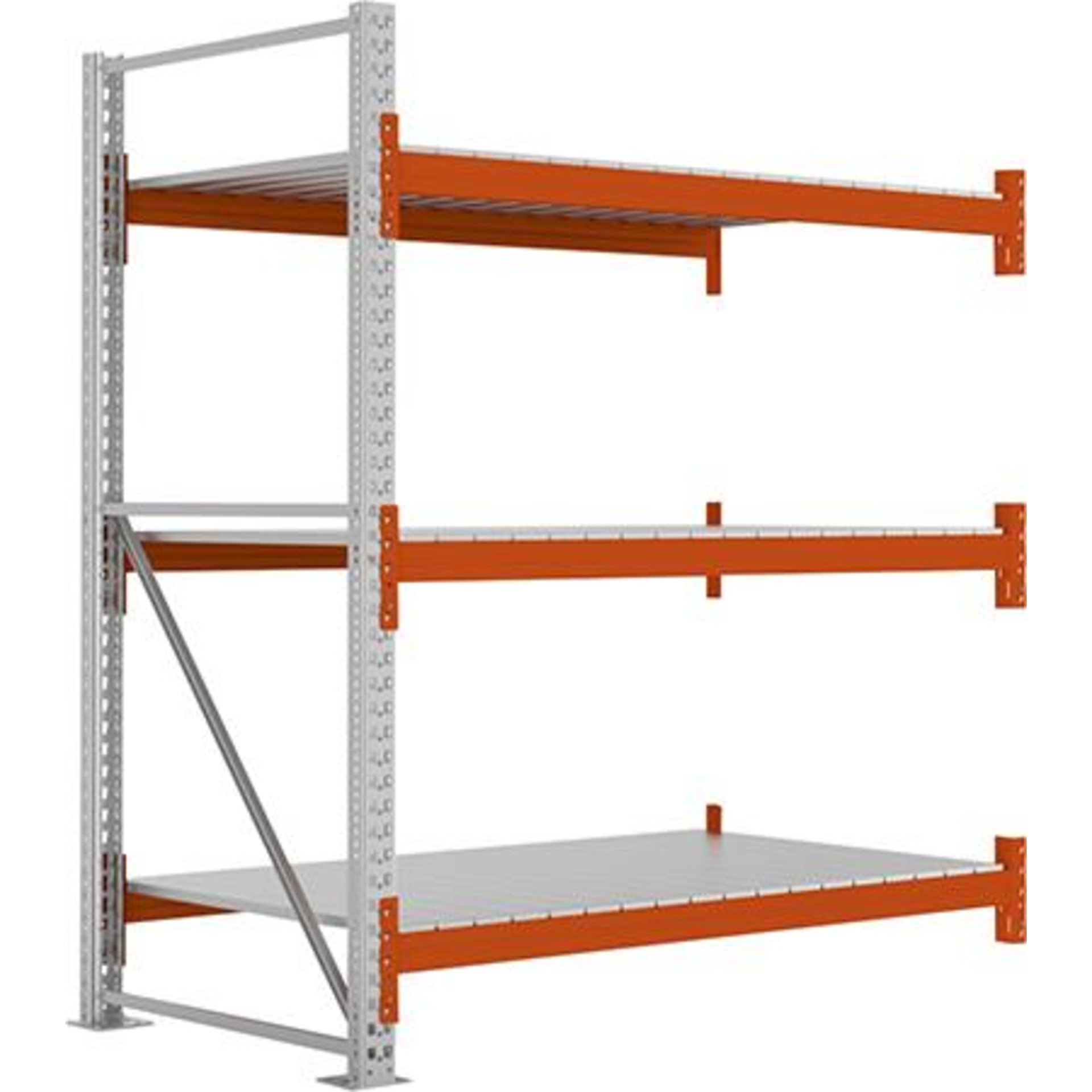 Großfachregal MULTIPAL S B1825xT1100xH2200 mm Anbaufeld 3 Böden Fachlast 1800kg
