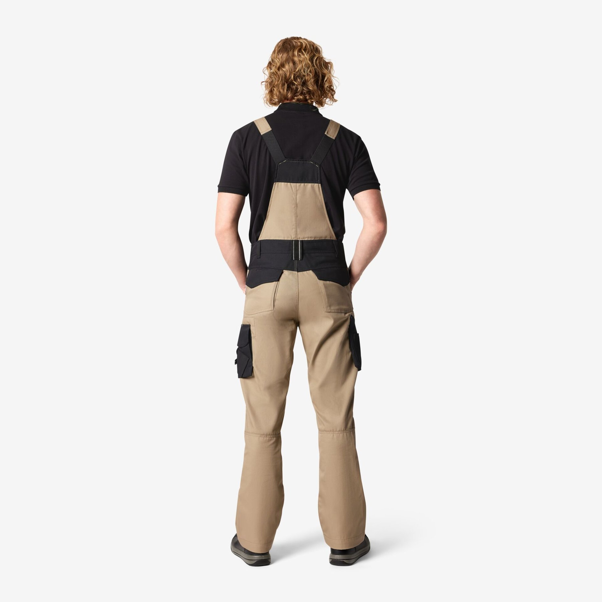 ECKHARD Latzhose beige-schwarz 88