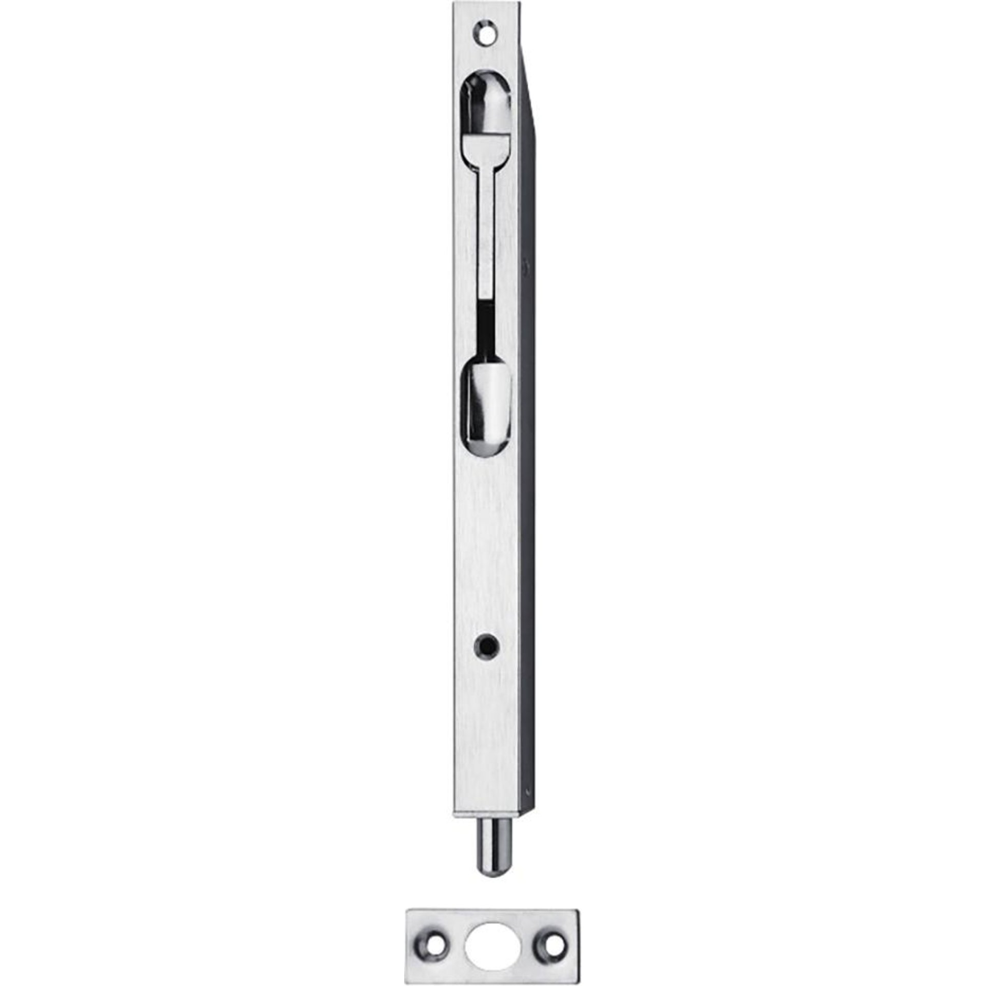 Rohrkantrieg, 20x250x15mmschräg,m.Hebel ST,silber