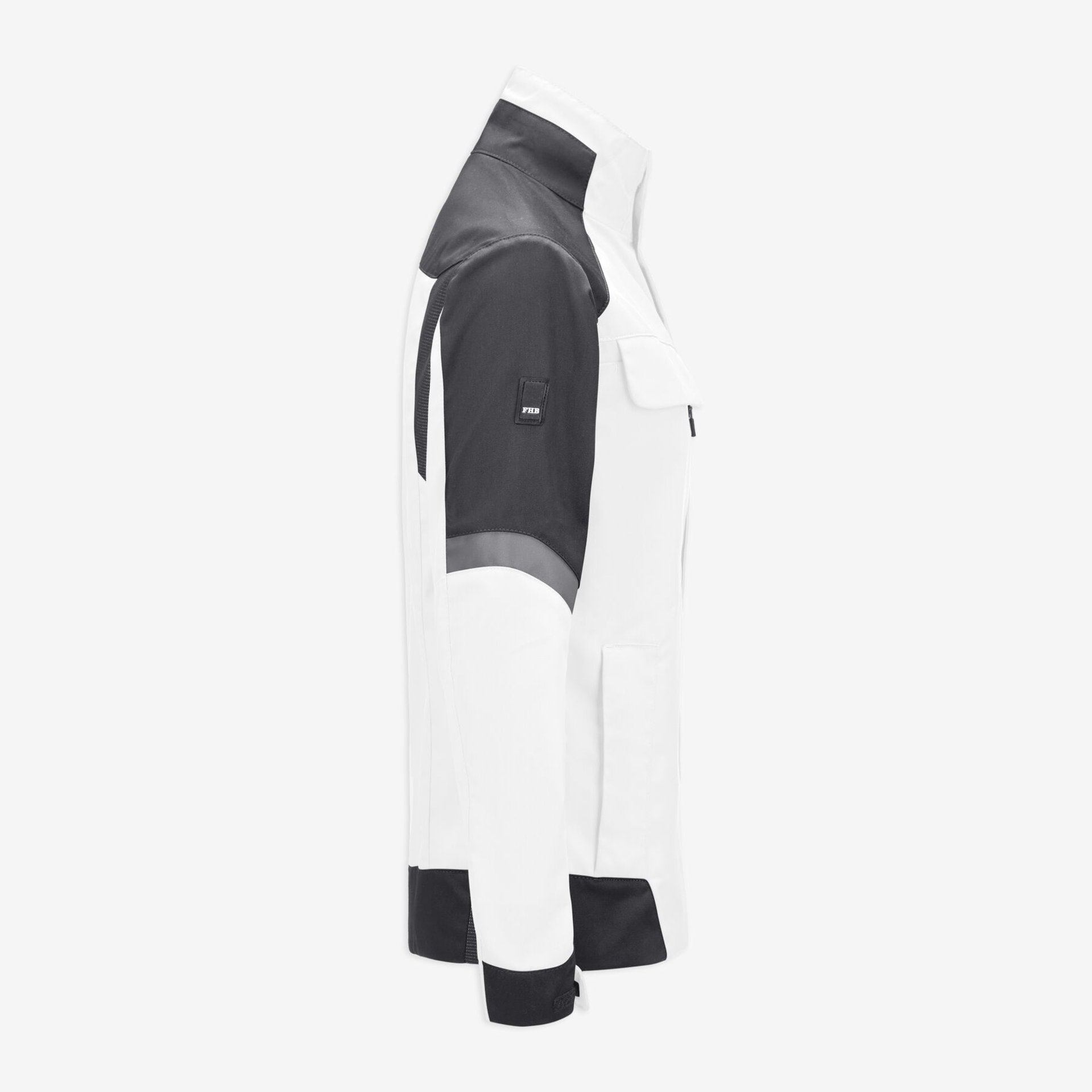 ANDREA Arbeitsjacke Damen weiß-anthrazit 2XL