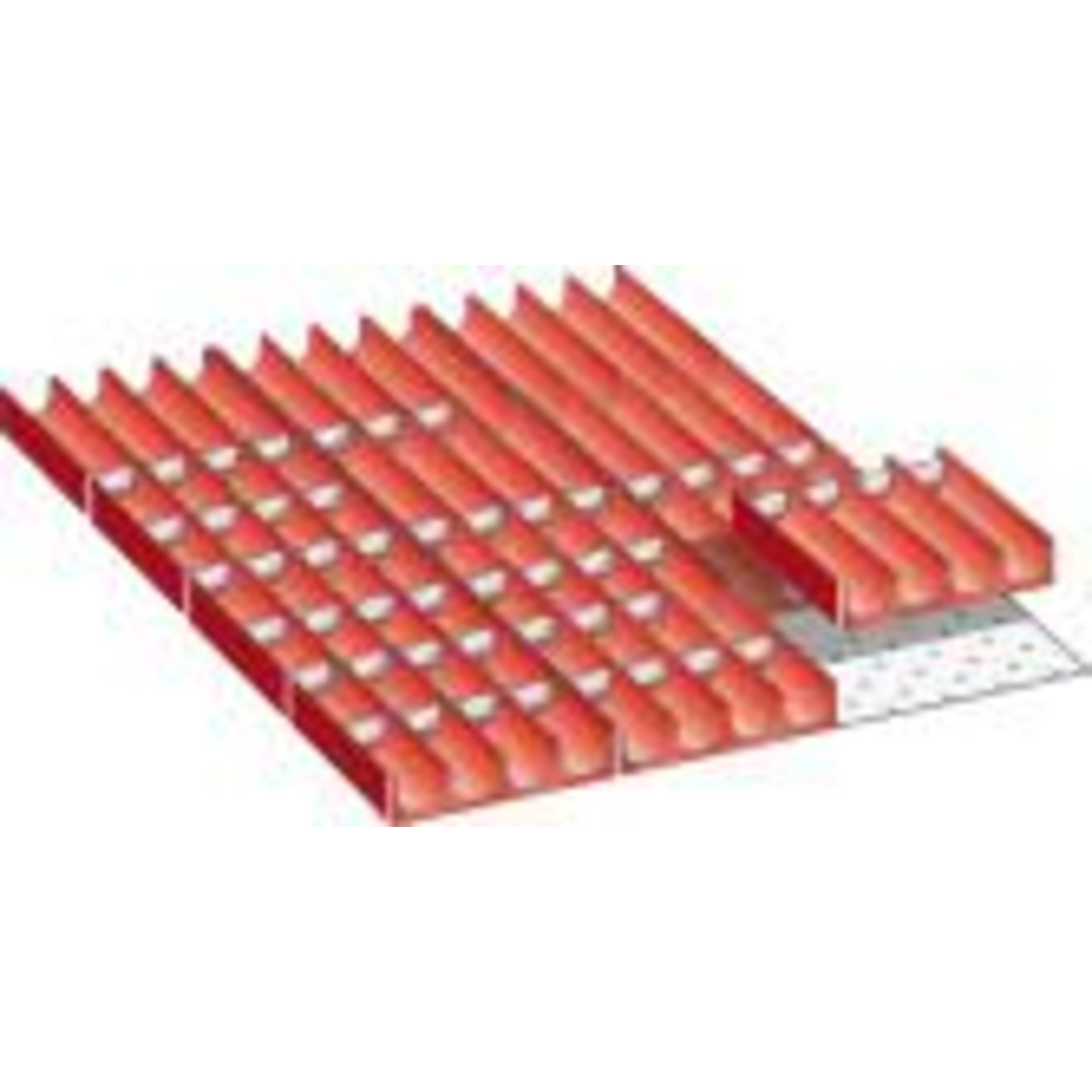 Muldeneinsatz-Set für FH 50 mm 27x36 E 4-tlg,12 Mulden,50 Wände D 33 mm LISTA