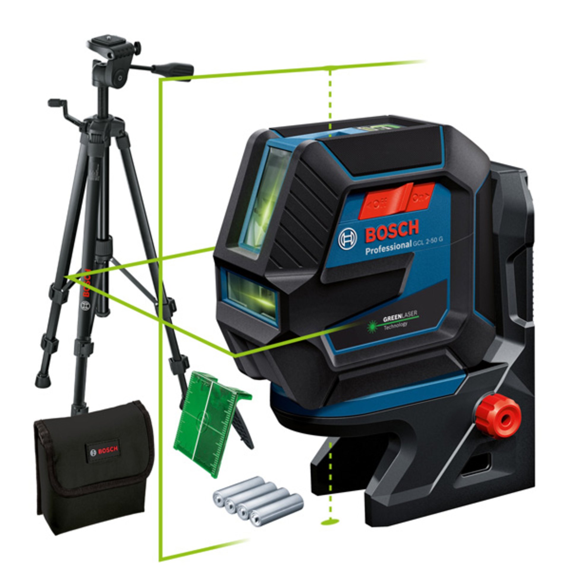 Kombilaser GCL 2-50 G mit Baustativ