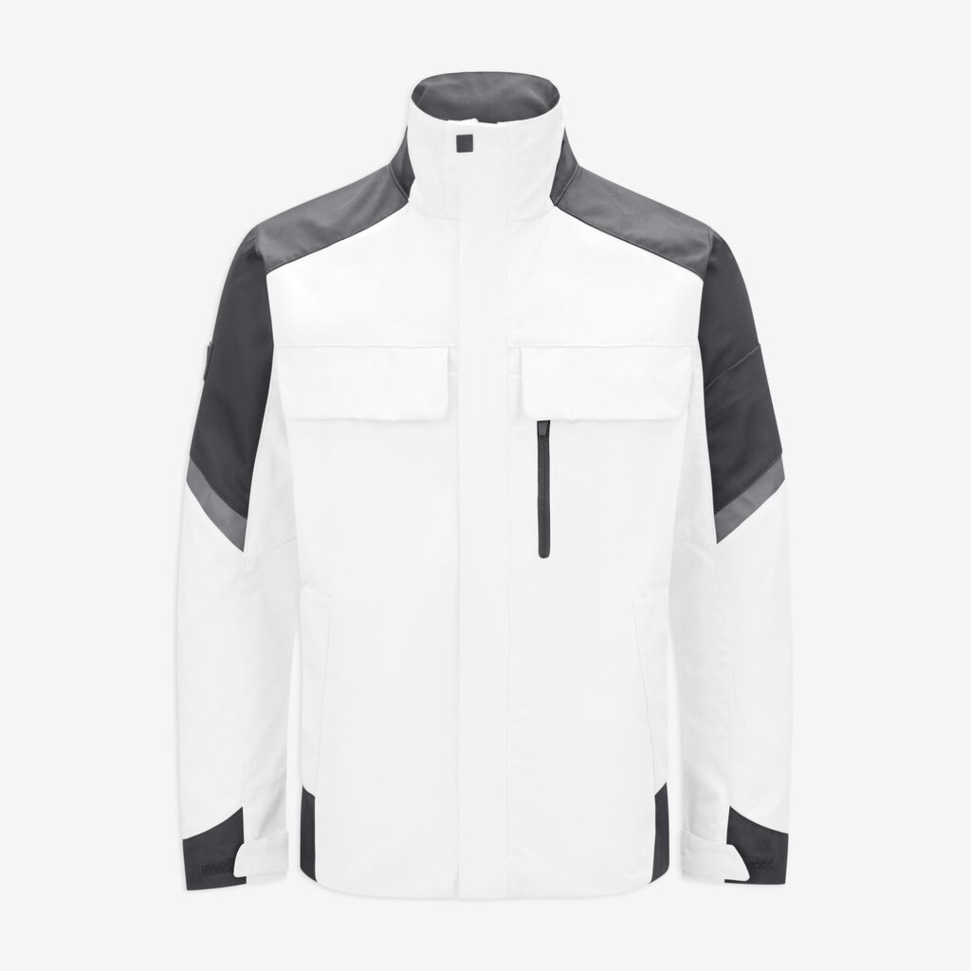 FRANK Arbeitsjacke Herren weiß-anthrazit M