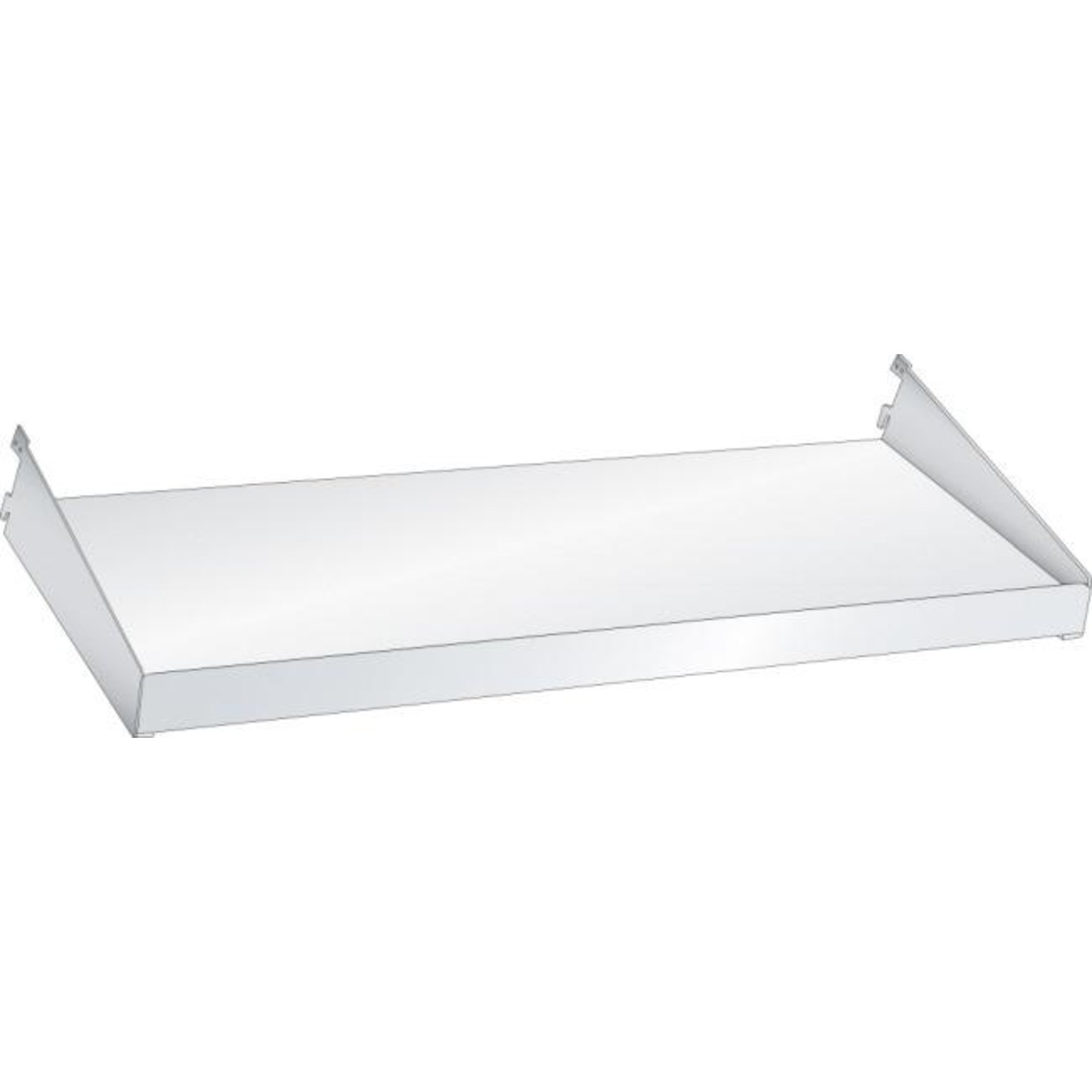 Verstellboden glatt B665xT300mm RAL 7035 Tragkraft 50kg