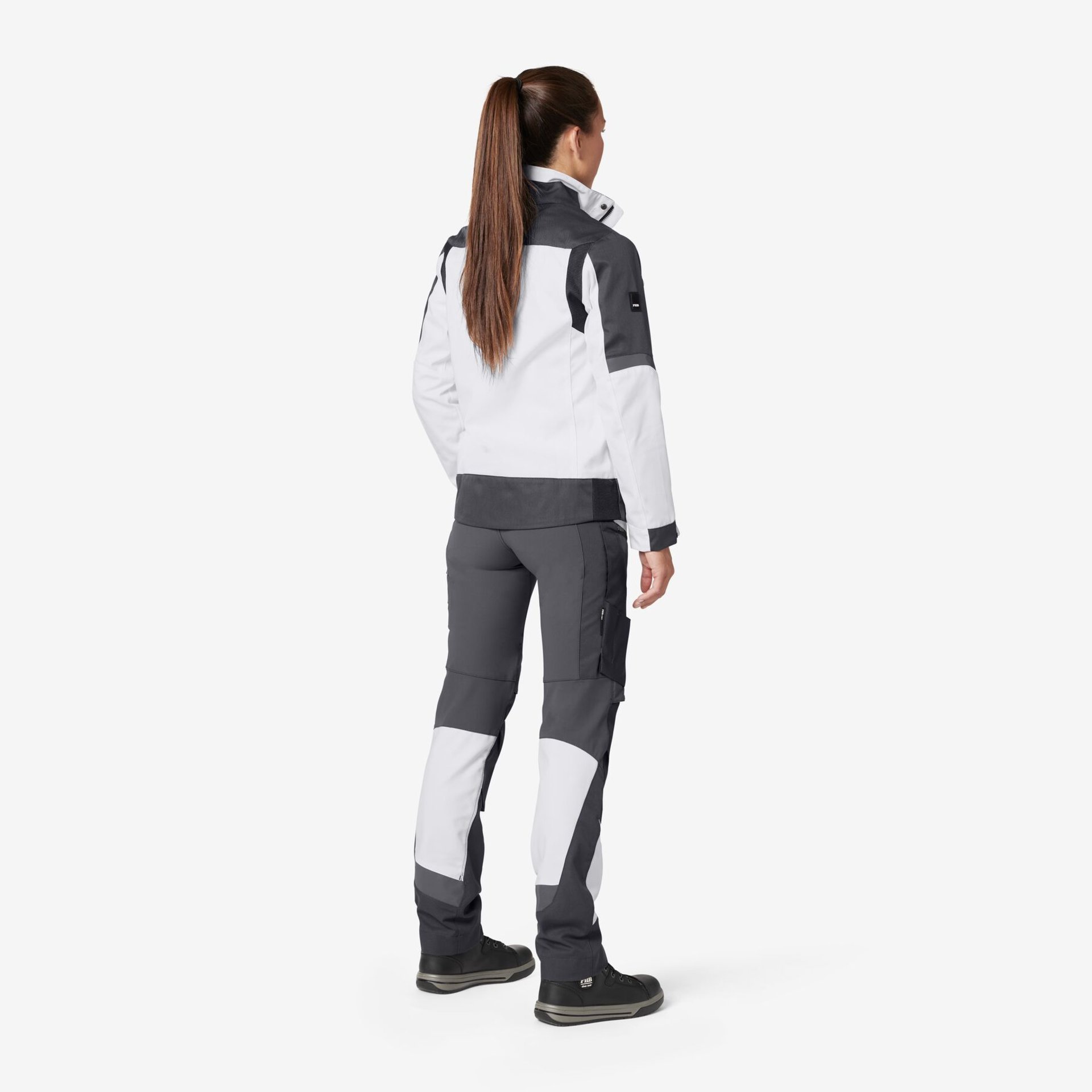 ANDREA Arbeitsjacke Damen weiß-anthrazit 2XL