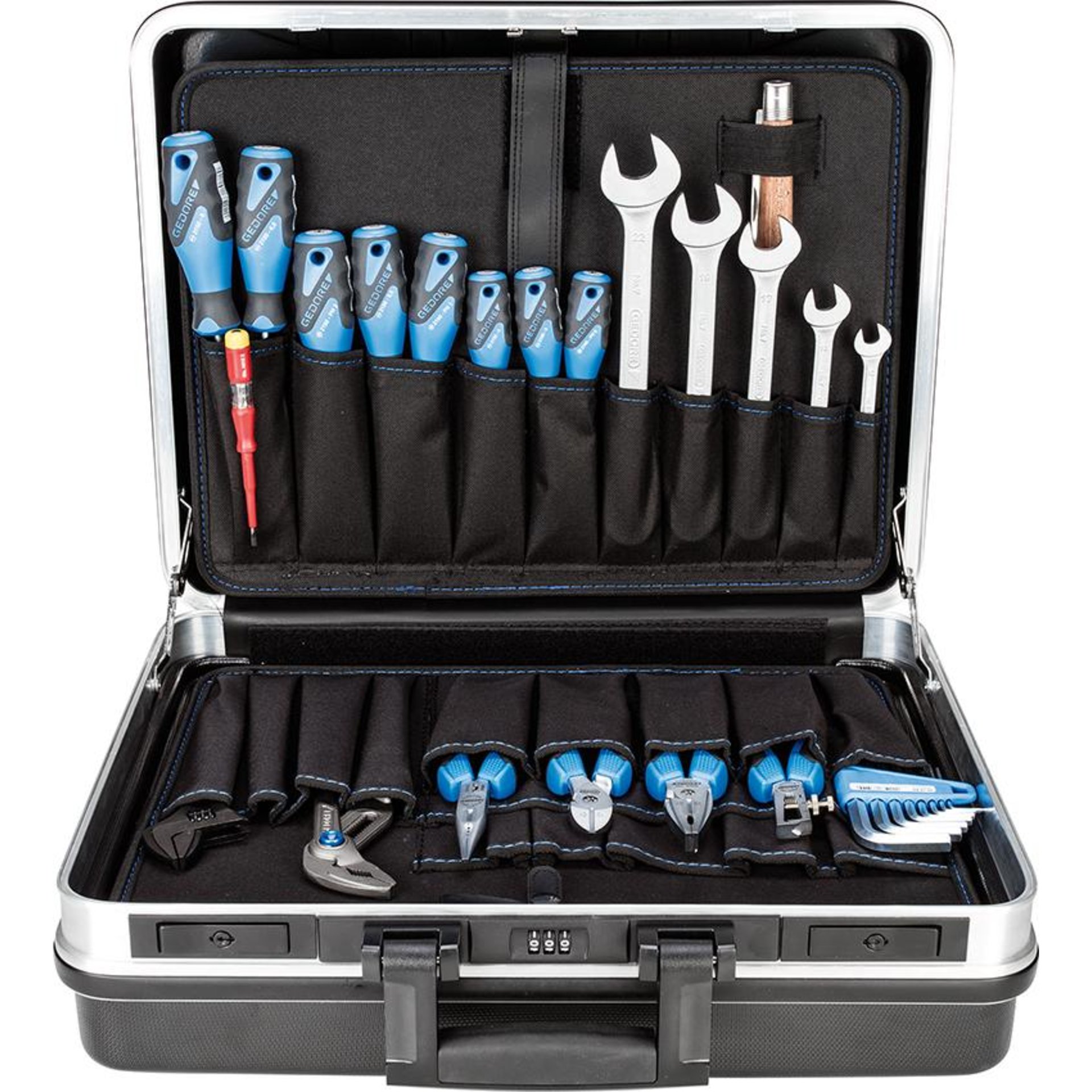 Werkzeugsortiment Basic Universal 74-teilig im ABS-Koffer Gedore