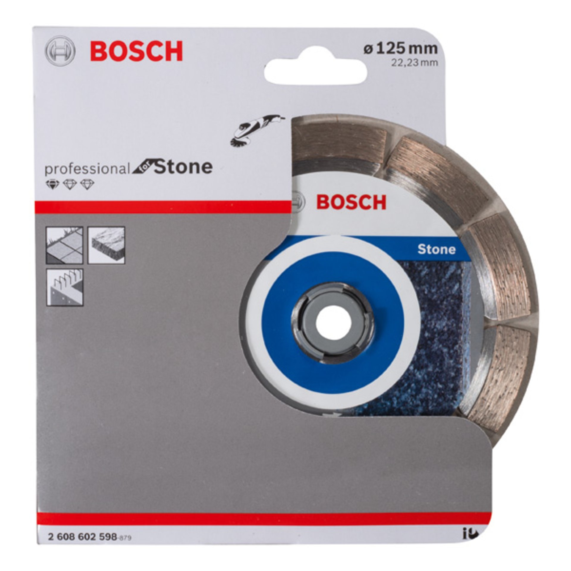 Diamanttrennscheibe Standard for Stone, 125 x 22,23 x 1,6 x 10 mm, 1er-Pack