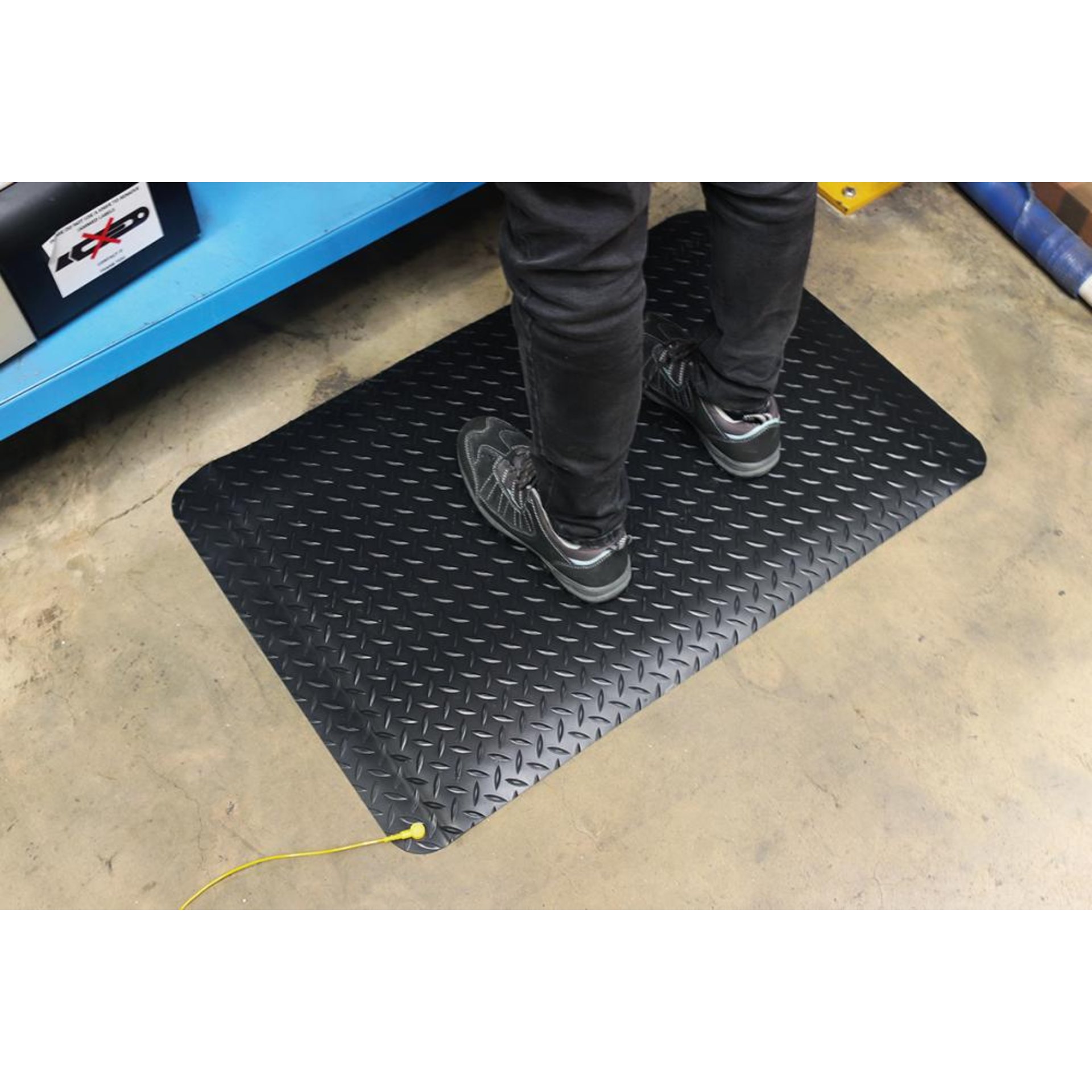 Anti-Ermüdungsmatte Deckplate Anti-Static B60xL90 cm schwarz