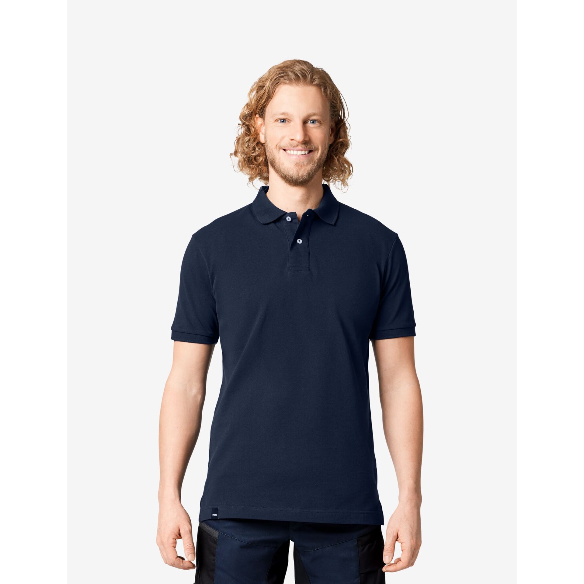 DANIEL Polo-Shirt einfarbig marine Gr. 4XL