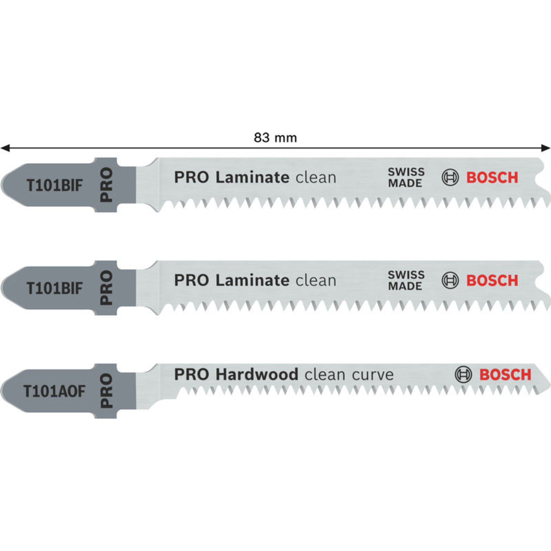 PRO Laminate Set, T-Schaft, 3-tlg.