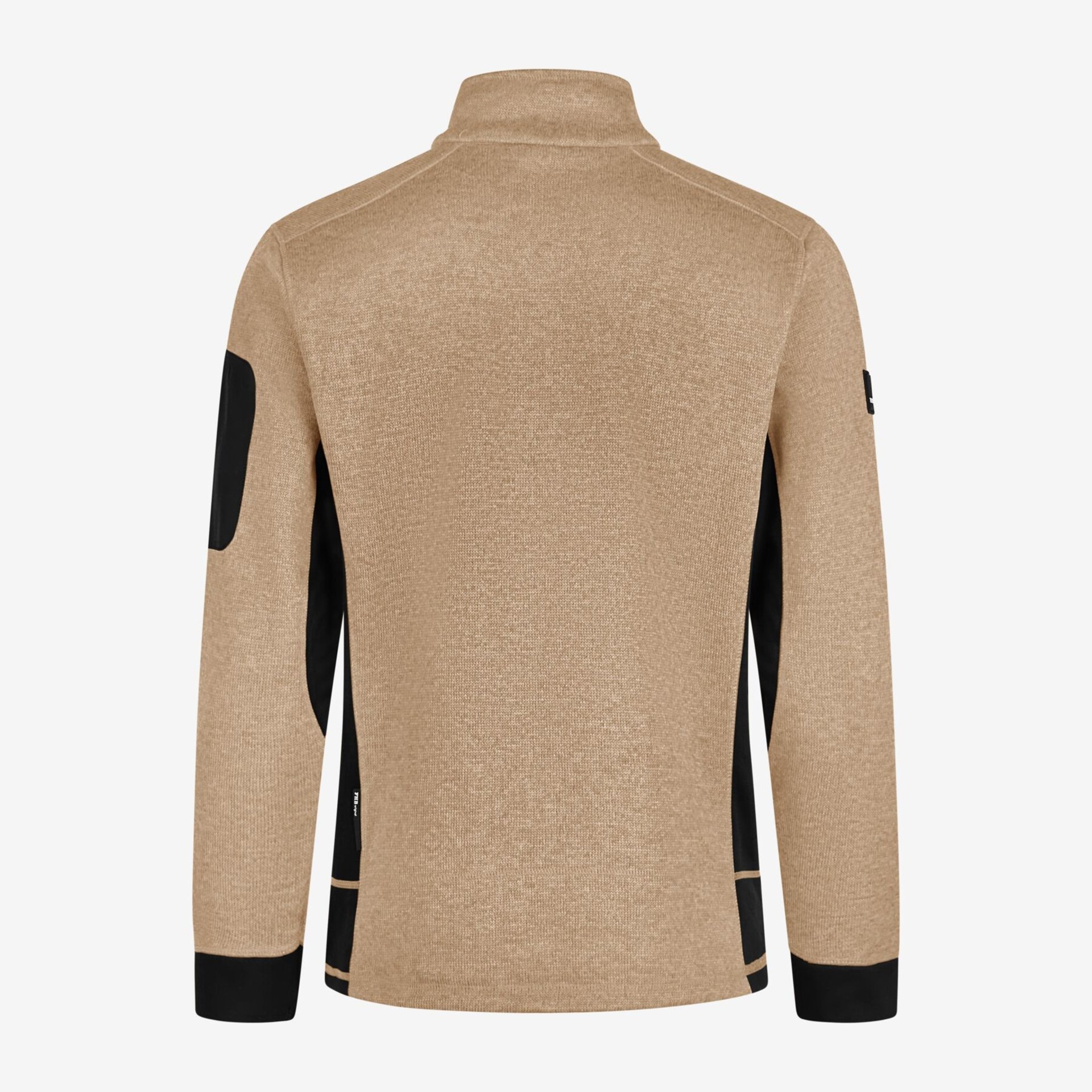 CHRISTOPH Strick-Fleece-Jacke Herren beige-schwarz 3XL